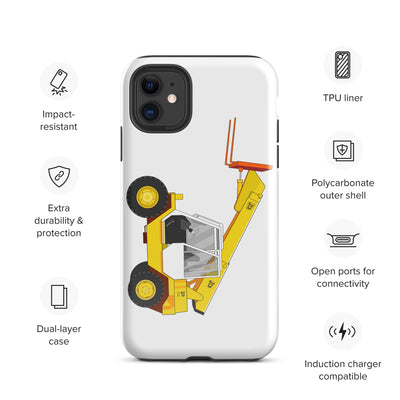 The Tractors Mugs Store iPhone 11 JCB  Loadall 520 Tough Case for iPhone® Quality Farmers Merch