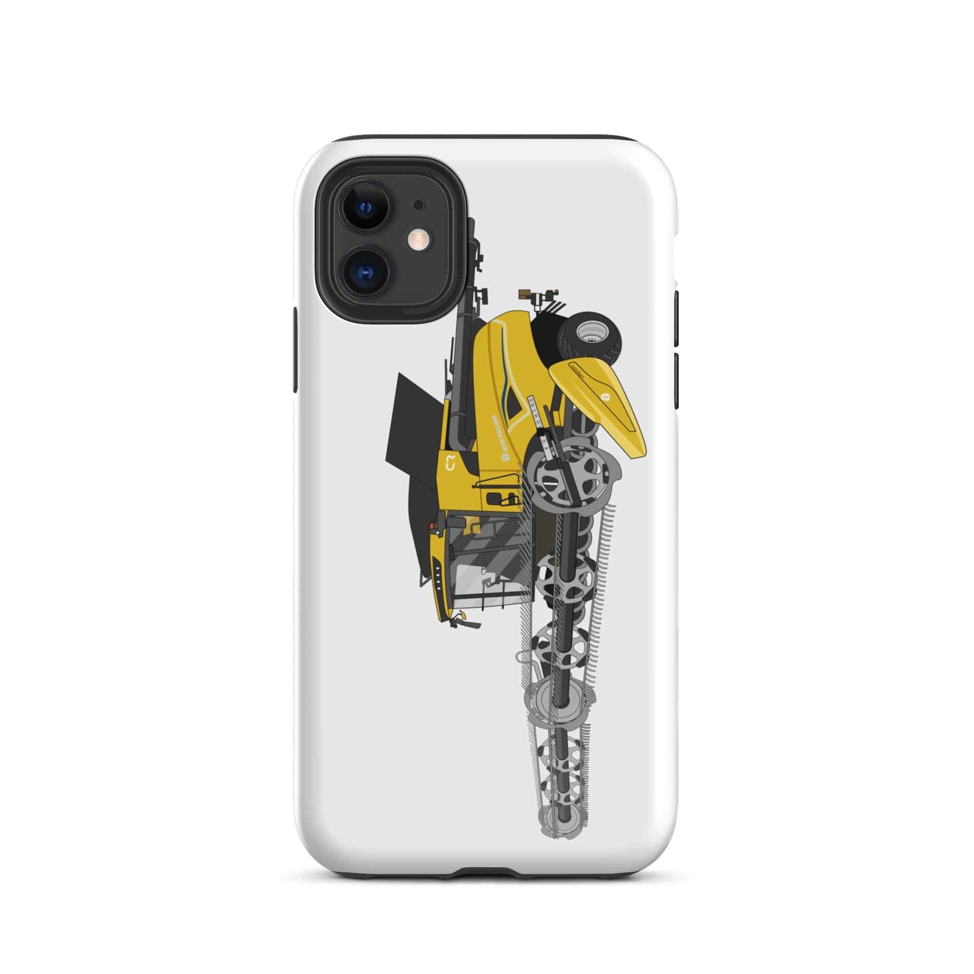 The Tractors Mugs Store iPhone 11 New Holland CR Combine Harvester (2004). Tough Case for iPhone® Quality Farmers Merch