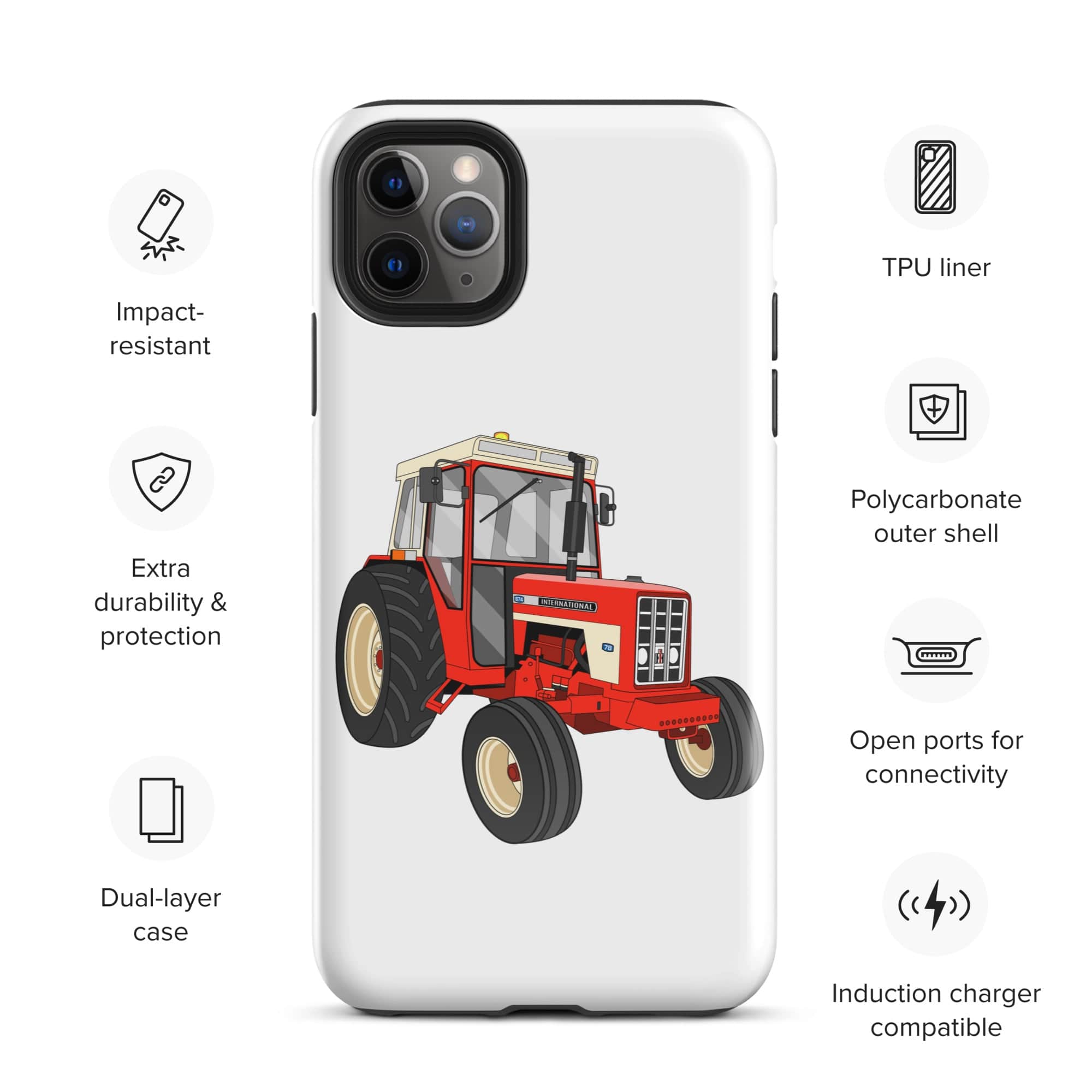 The Tractors Mugs Store iPhone 11 Pro Max International 674 Tough Case for iPhone® Quality Farmers Merch