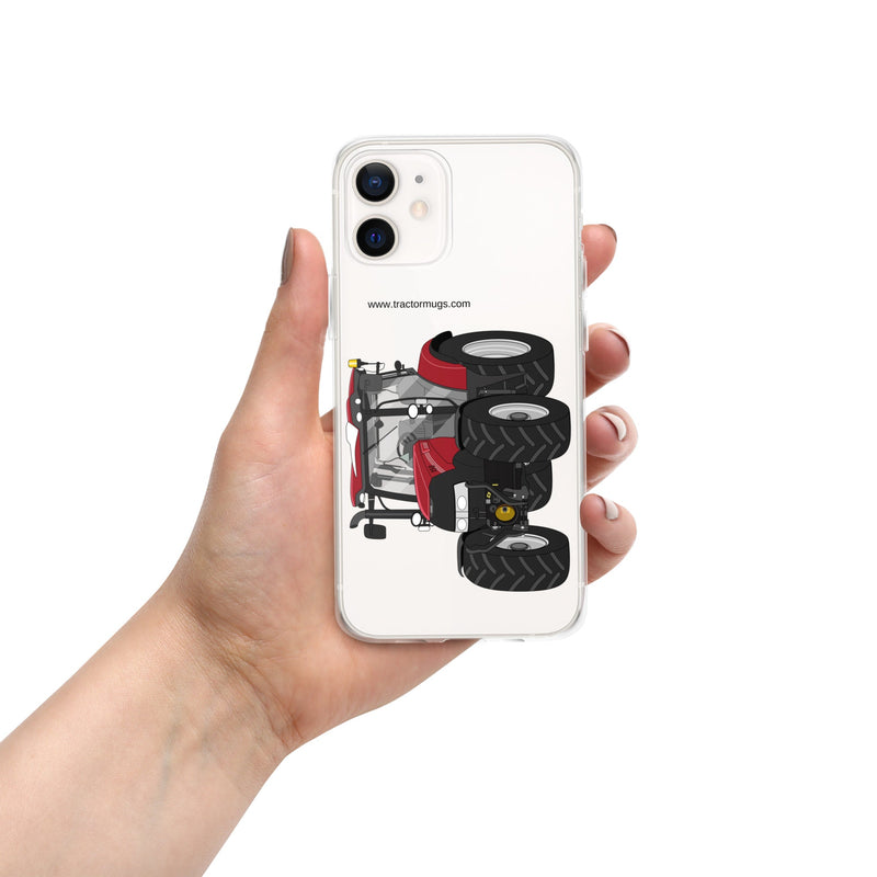 The Tractors Mugs Store iPhone 12 Case IH Maxxum 150 Activedrive 8 Clear Case for iPhone® Quality Farmers Merch