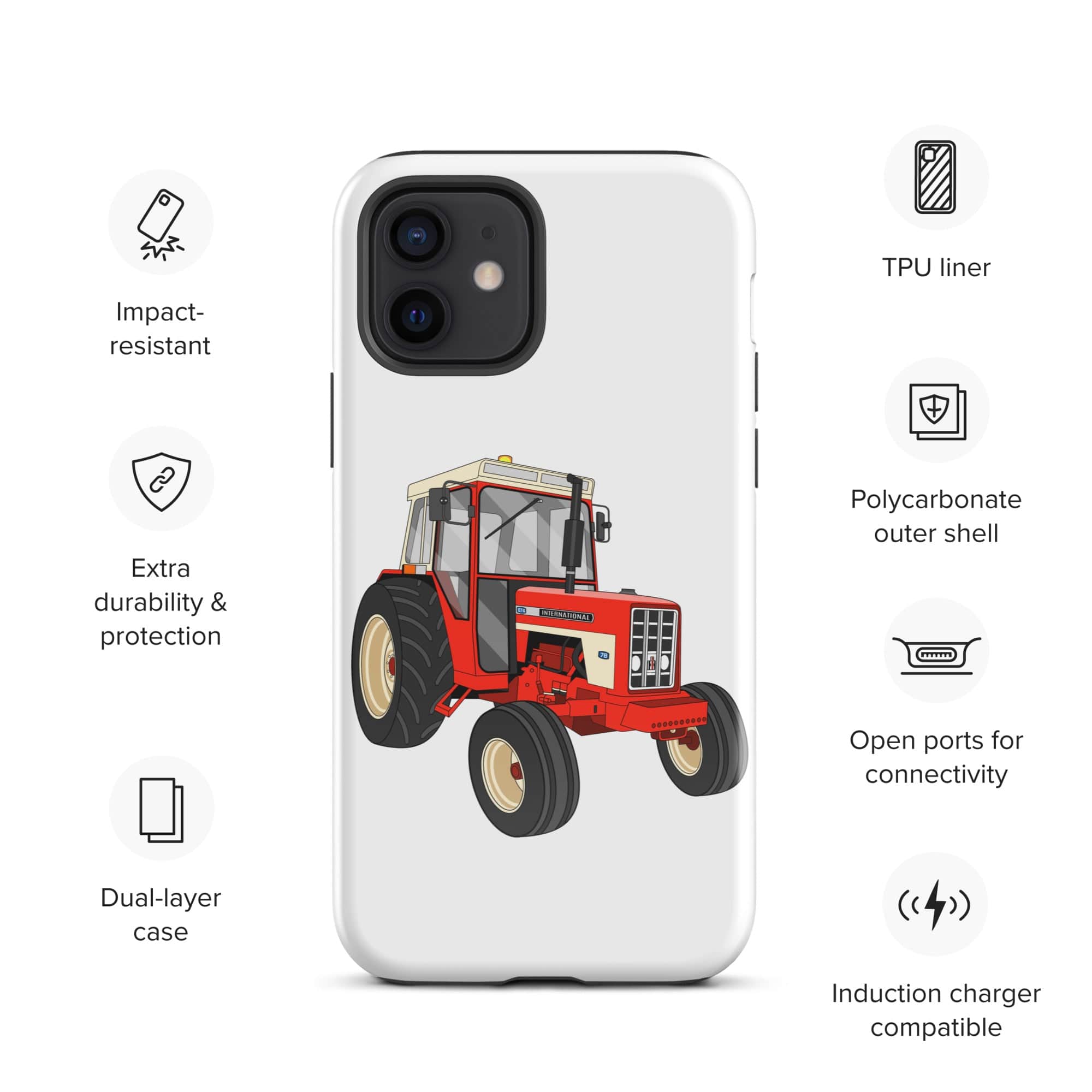 The Tractors Mugs Store iPhone 12 International 674 Tough Case for iPhone® Quality Farmers Merch