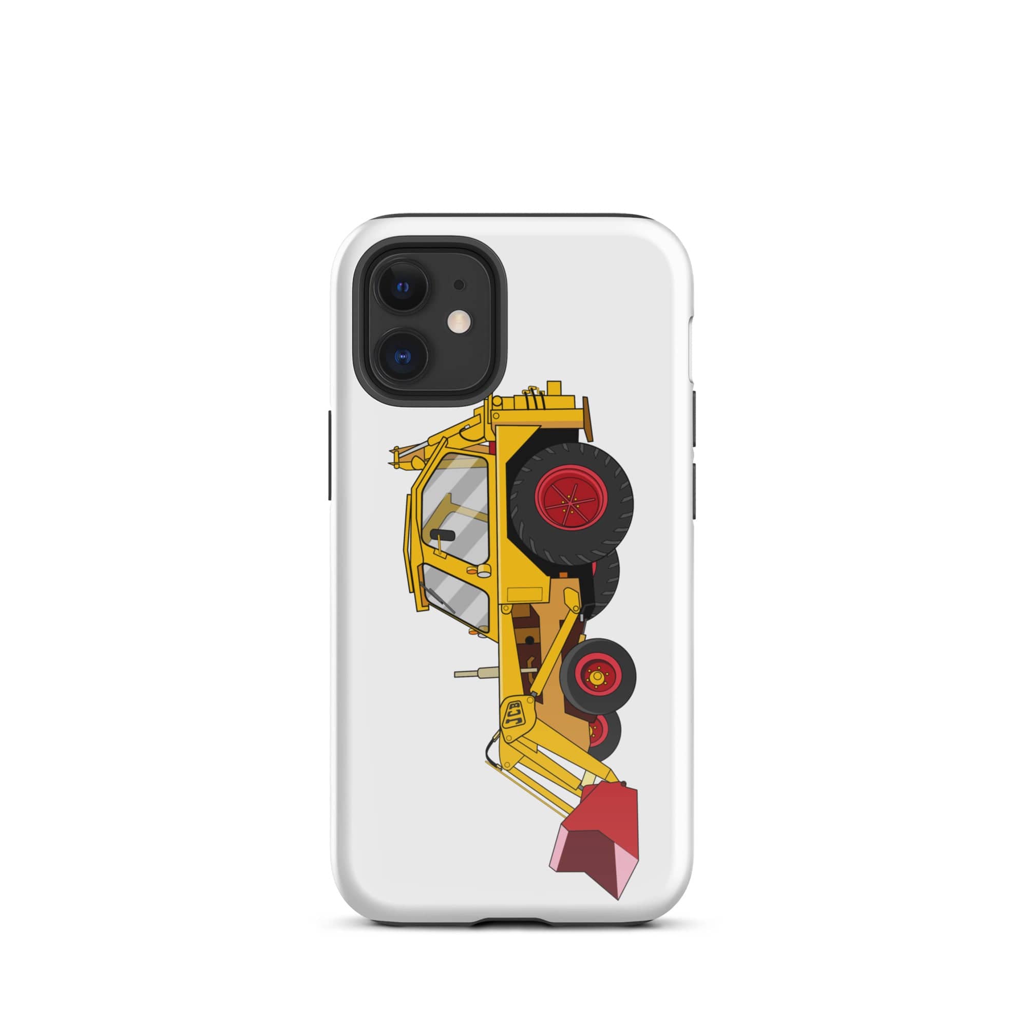 The Tractors Mugs Store iPhone 12 mini JCB 3 Backhoe Tough Case for iPhone® Quality Farmers Merch