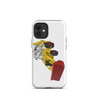 The Tractors Mugs Store iPhone 12 mini JCB 3CX White Cabin 2WD Tough Case for iPhone® Quality Farmers Merch