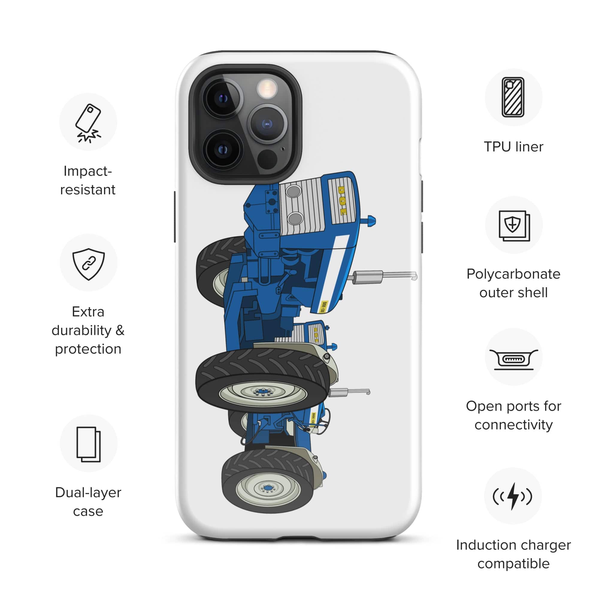 The Tractors Mugs Store iPhone 12 Pro Max DOE Dual Drive 130 Tough Case for iPhone® Quality Farmers Merch