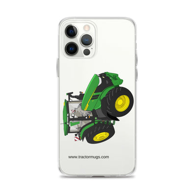 The Tractors Mugs Store iPhone 12 Pro Max John Deere 7R 350 auto powr Clear Case for iPhone® Quality Farmers Merch