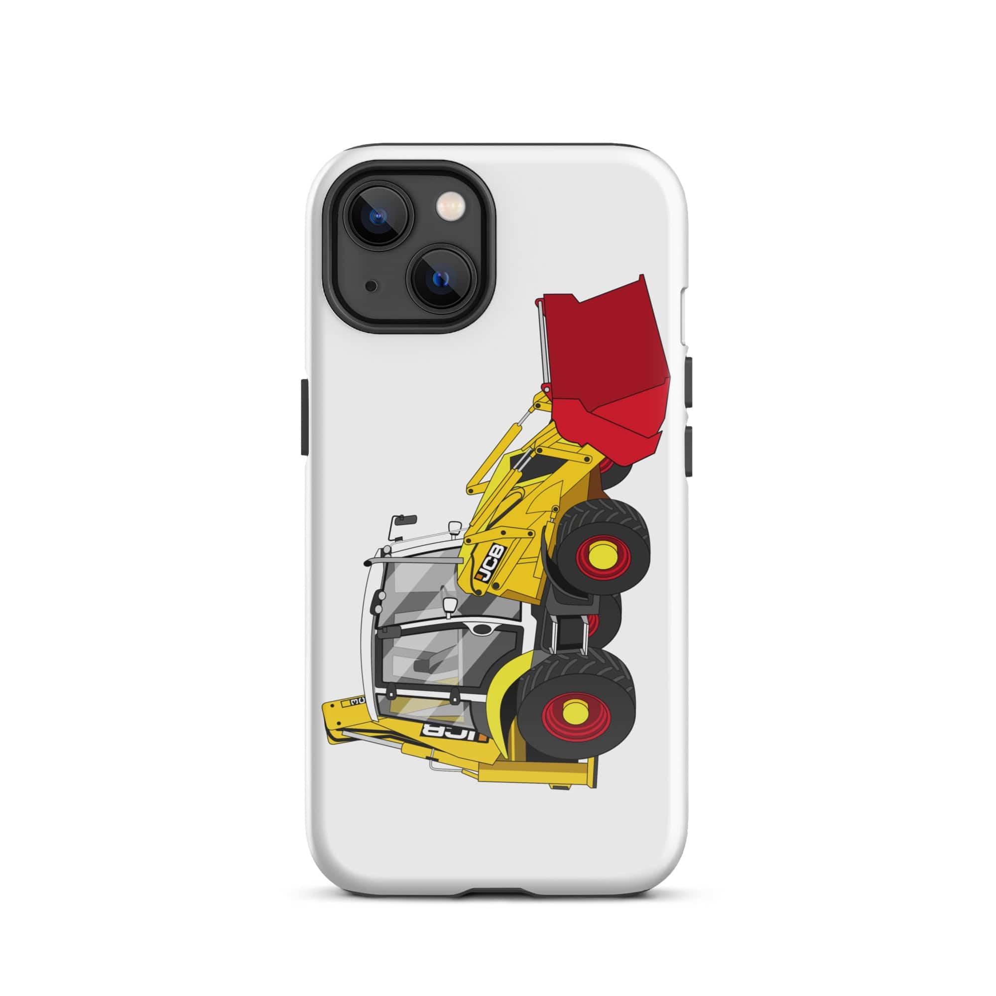 The Tractors Mugs Store iPhone 13 JCB 3CX 70th Anniversary Edition Tough Case for iPhone® Quality Farmers Merch