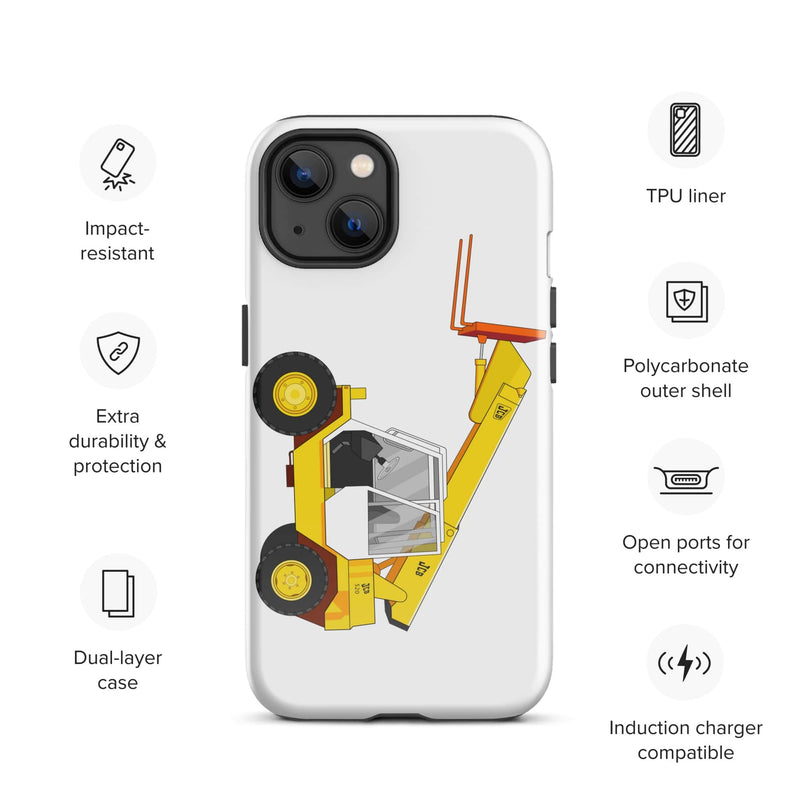 The Tractors Mugs Store iPhone 13 JCB  Loadall 520 Tough Case for iPhone® Quality Farmers Merch