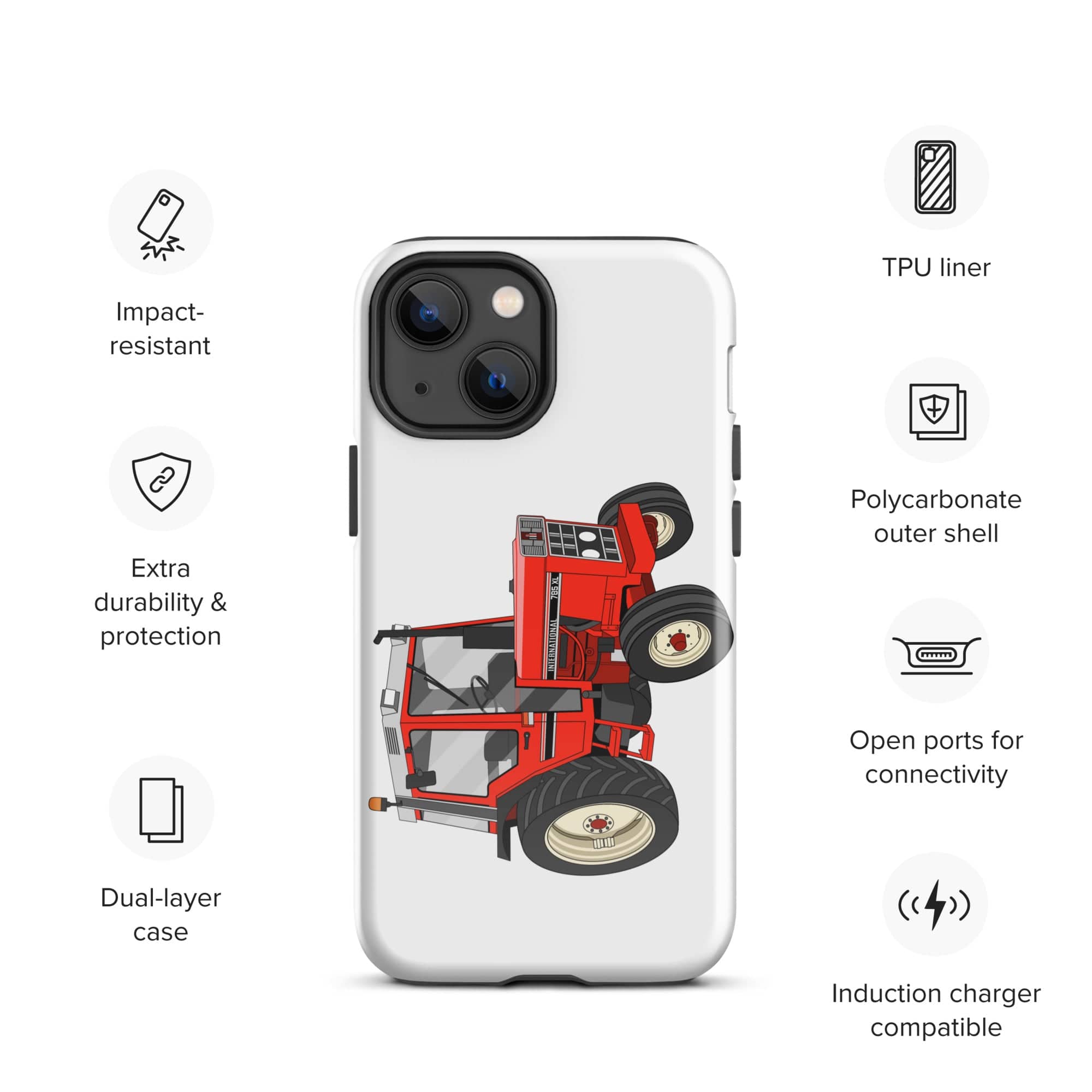 The Tractors Mugs Store iPhone 13 mini International 785 Tough Case for iPhone® Quality Farmers Merch