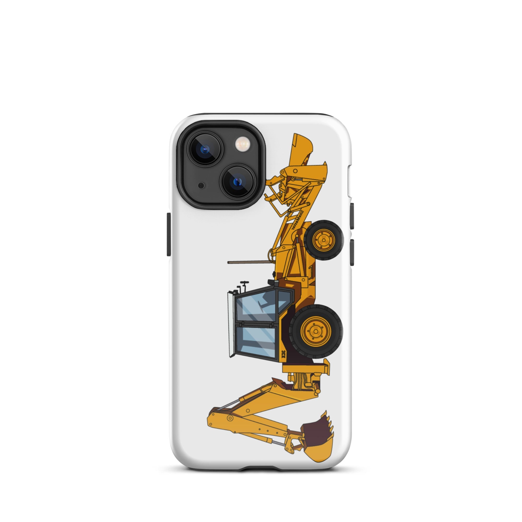 The Tractors Mugs Store iPhone 13 mini JCB 3CX Tough Case for iPhone® Quality Farmers Merch