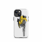 The Tractors Mugs Store iPhone 13 mini New Holland CR Combine Harvester (2004). Tough Case for iPhone® Quality Farmers Merch