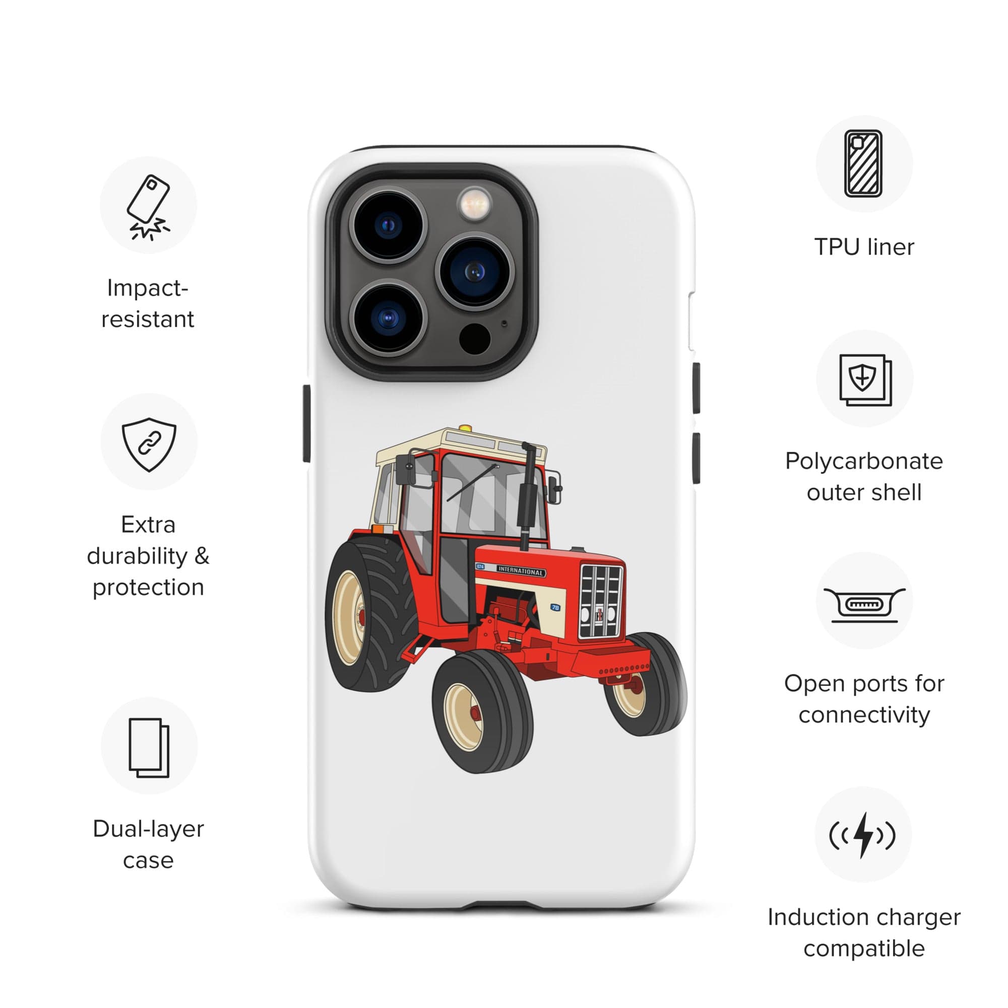 The Tractors Mugs Store iPhone 13 Pro International 674 Tough Case for iPhone® Quality Farmers Merch