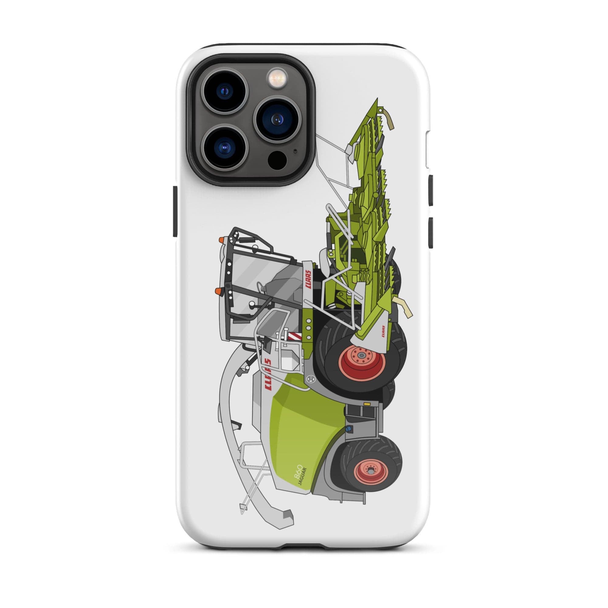 The Tractors Mugs Store iPhone 13 Pro Max Class Jaguar 860 Forage Harvester Tough Case for iPhone® Quality Farmers Merch