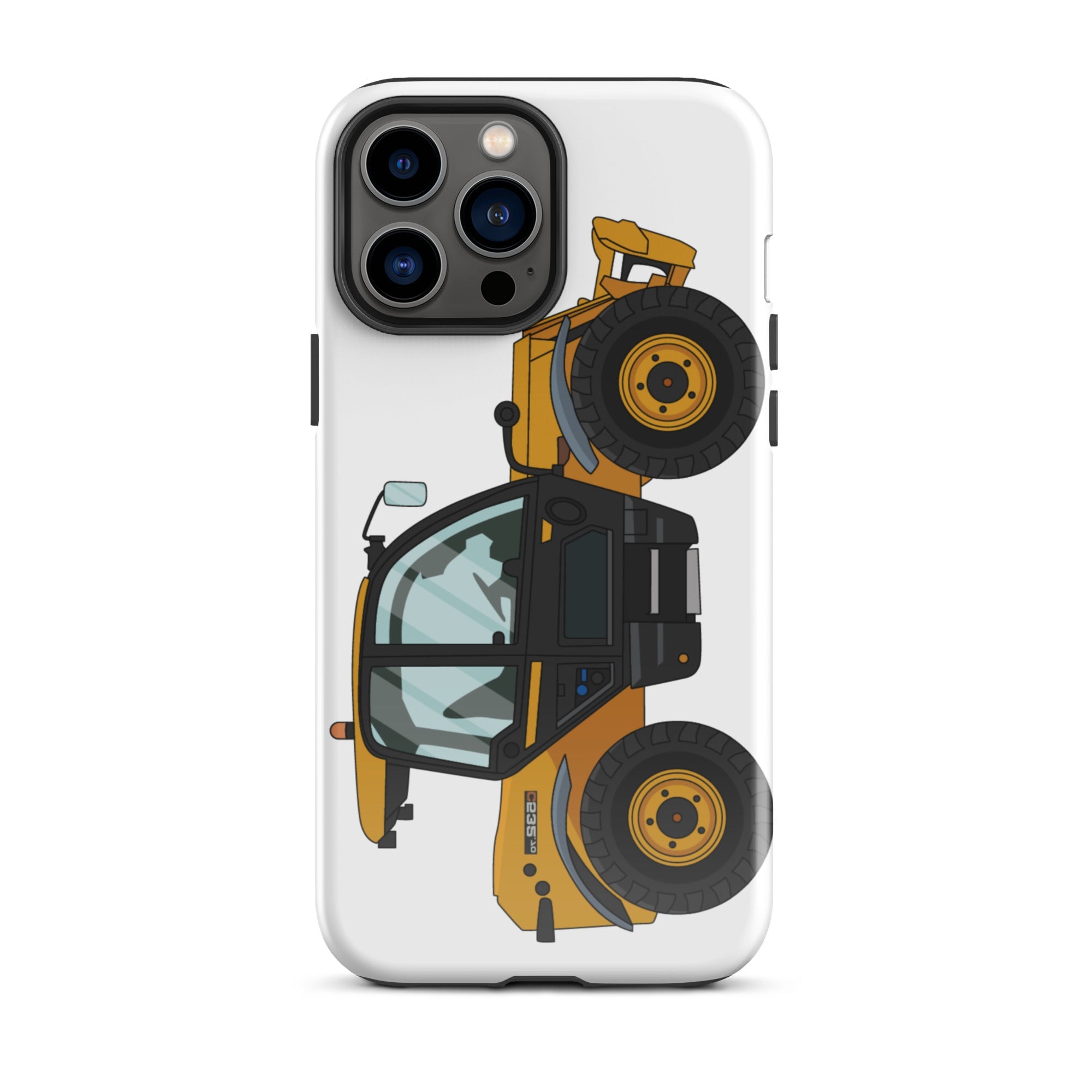 The Tractors Mugs Store iPhone 13 Pro Max JCB 532-60 Tough Case for iPhone® Quality Farmers Merch