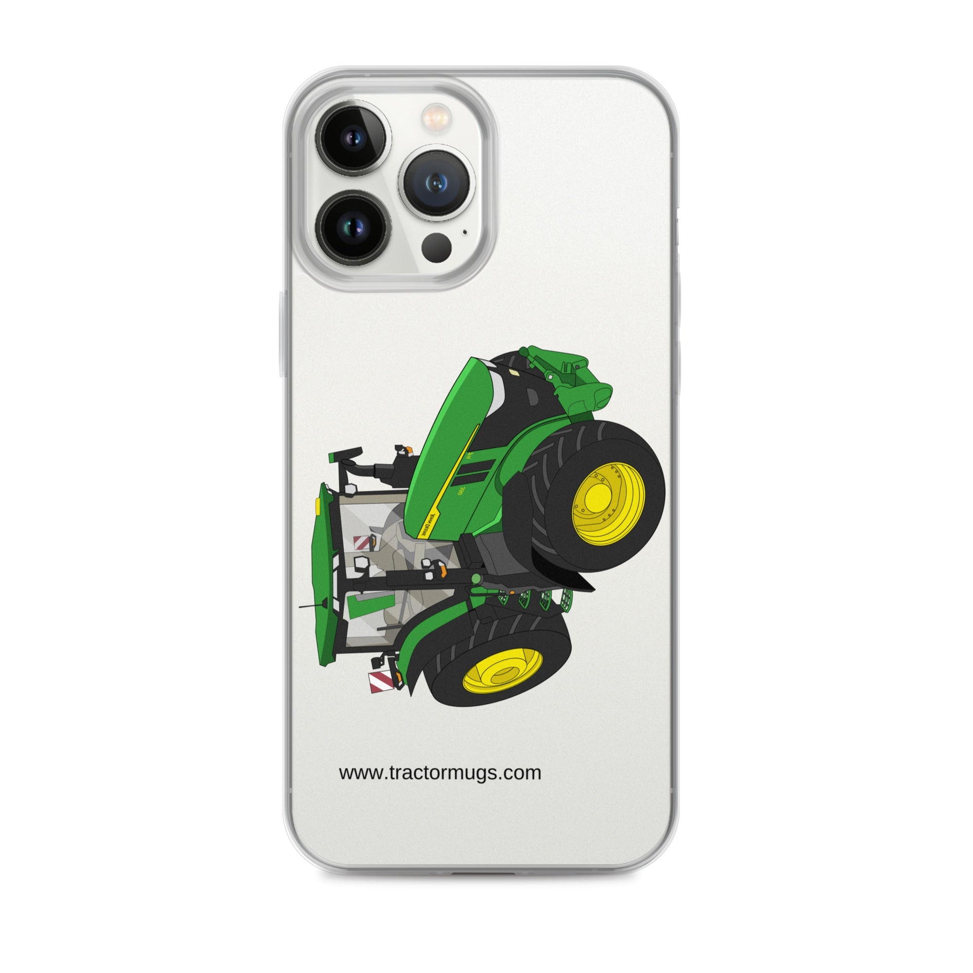 The Tractors Mugs Store iPhone 13 Pro Max John Deere 7R 350 auto powr Clear Case for iPhone® Quality Farmers Merch