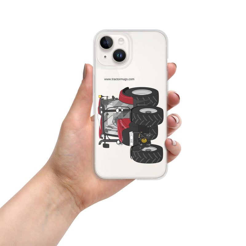 The Tractors Mugs Store iPhone 14 Case IH Maxxum 150 Activedrive 8 Clear Case for iPhone® Quality Farmers Merch
