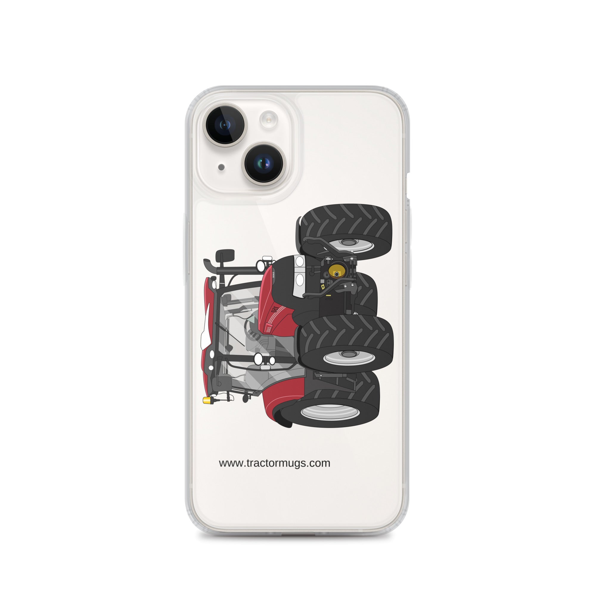 The Tractors Mugs Store iPhone 14 Case IH Maxxum 150 Activedrive 8 Clear Case for iPhone® Quality Farmers Merch