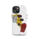 The Tractors Mugs Store iPhone 14 JCB 3CX White Cabin 2WD Tough Case for iPhone® Quality Farmers Merch