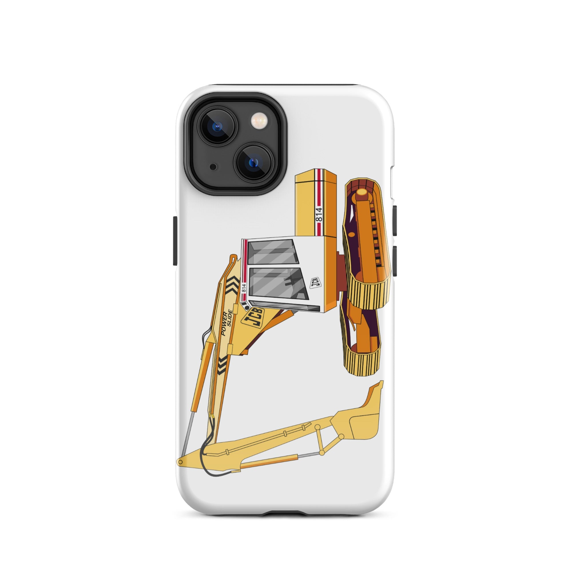 The Tractors Mugs Store iPhone 14 JCB 814 Tough Case for iPhone® Quality Farmers Merch