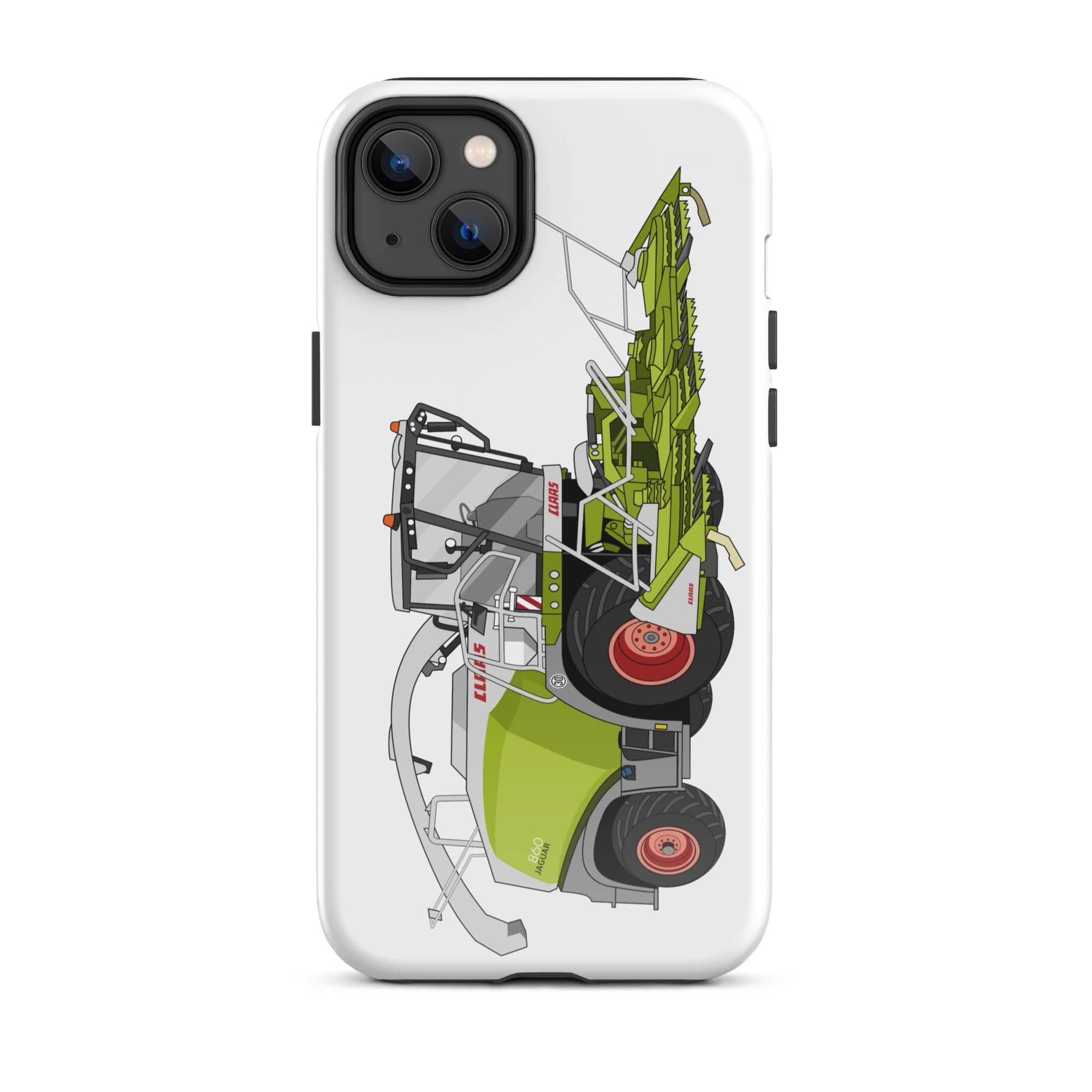 The Tractors Mugs Store iPhone 14 Plus Class Jaguar 860 Forage Harvester Tough Case for iPhone® Quality Farmers Merch