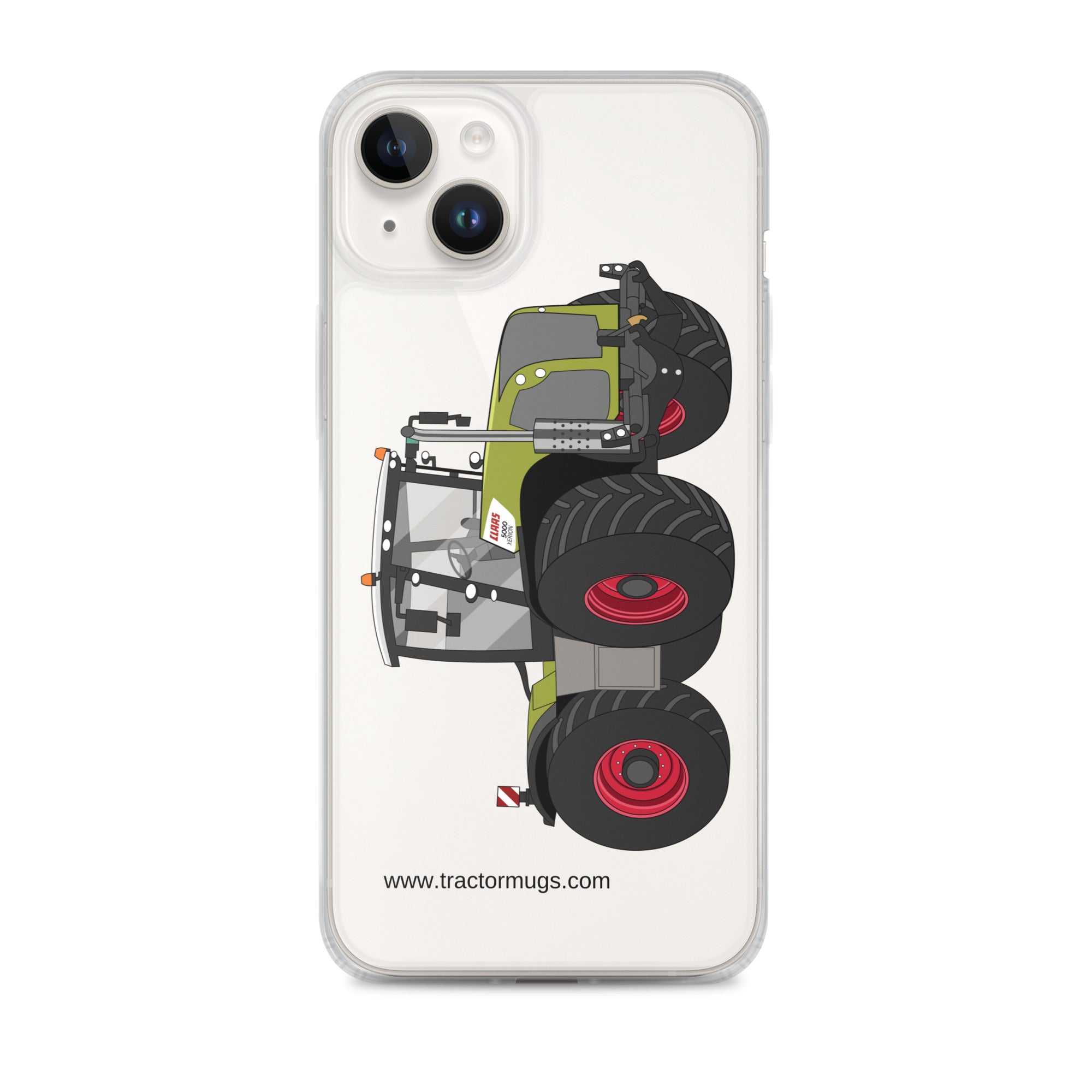 The Tractors Mugs Store iPhone 14 Plus Class Xerion 5000 Tractor VC Clear Case for iPhone® Quality Farmers Merch