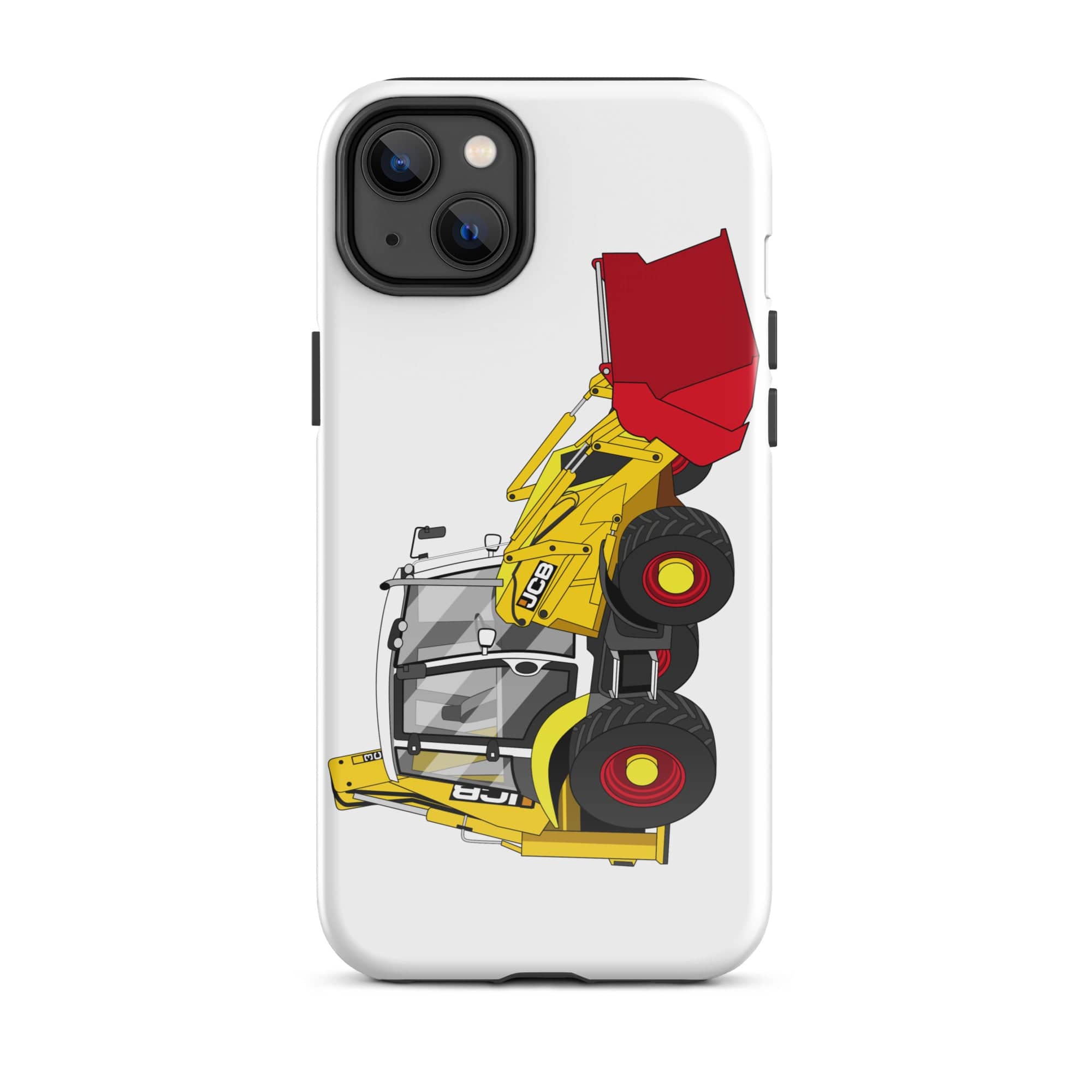 The Tractors Mugs Store iPhone 14 Plus JCB 3CX 70th Anniversary Edition Tough Case for iPhone® Quality Farmers Merch