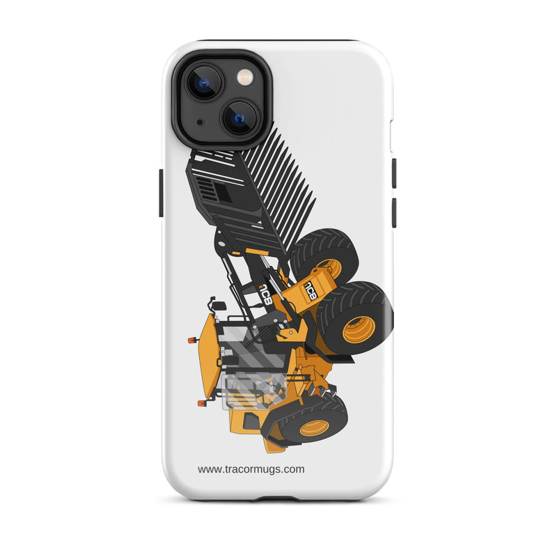 The Tractors Mugs Store iPhone 14 Plus JCB 435 S Farm Master Tough Case for iPhone® Quality Farmers Merch