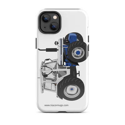 The Tractors Mugs Store iPhone 14 Plus Jubilee Edition Silver Tractor Tough Case for iPhone® Quality Farmers Merch