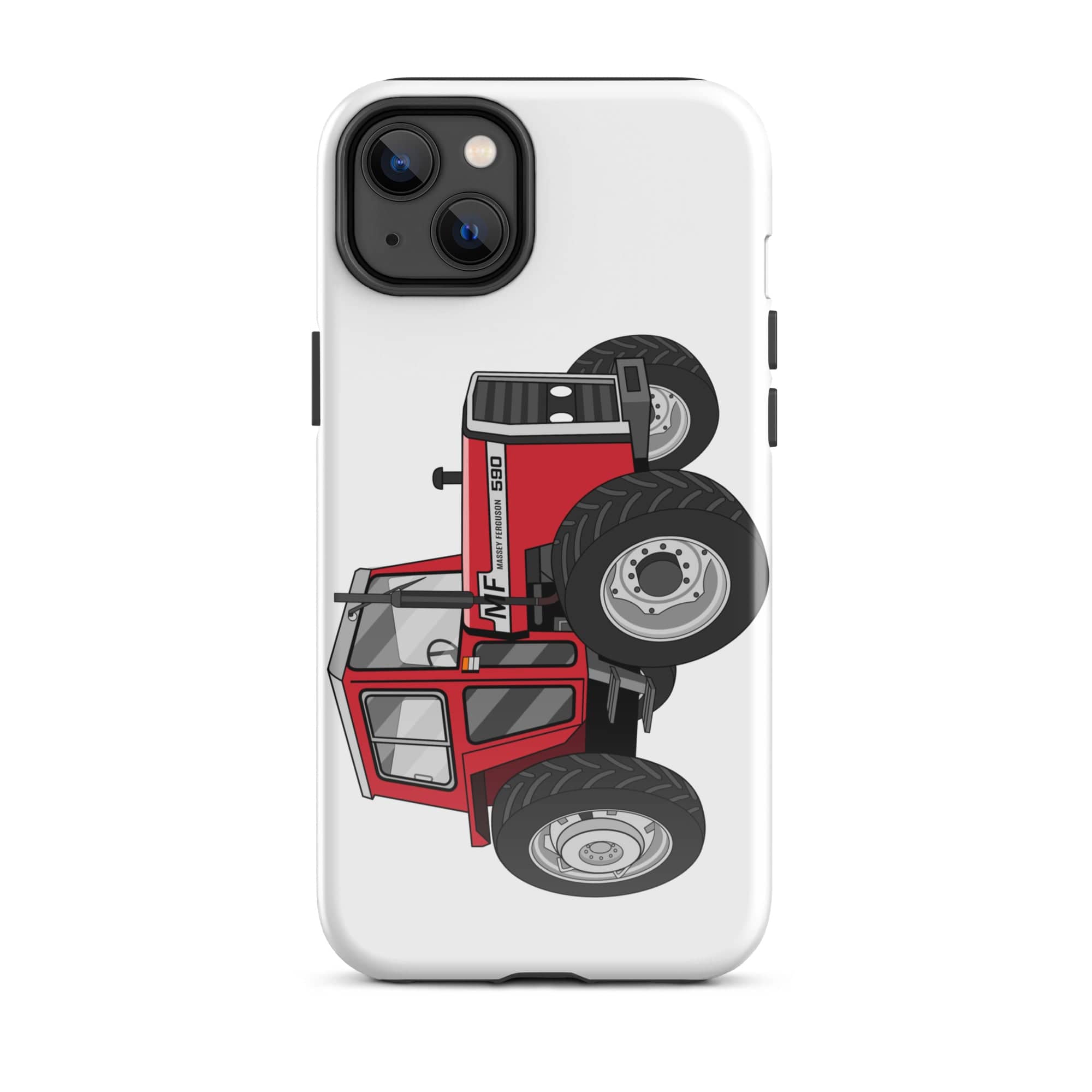 The Tractors Mugs Store iPhone 14 Plus Massey 590 4WD Tough Case for iPhone® Quality Farmers Merch