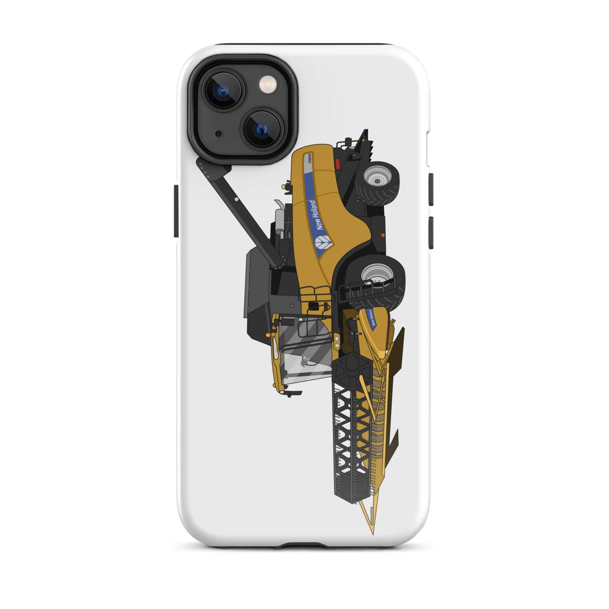 The Tractors Mugs Store iPhone 14 Plus New Holland CX 8060 Combine Harvester Tough Case for iPhone® Quality Farmers Merch