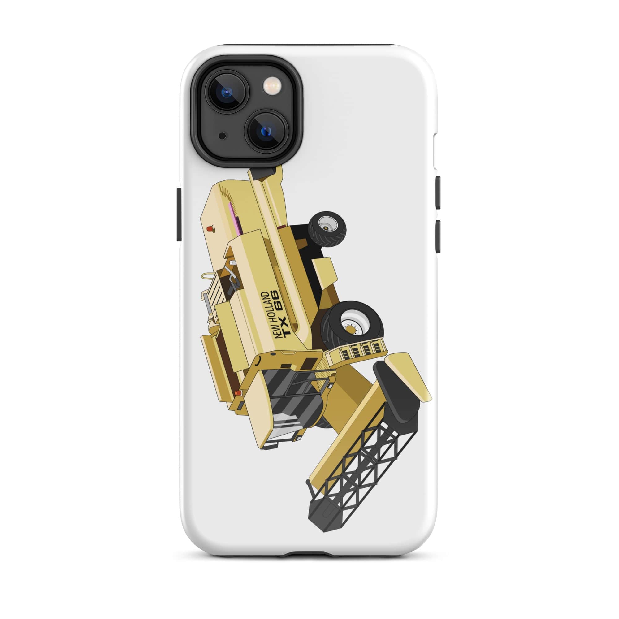 The Tractors Mugs Store iPhone 14 Plus New Holland TX 66 Combine Harvester Tough Case for iPhone® Quality Farmers Merch