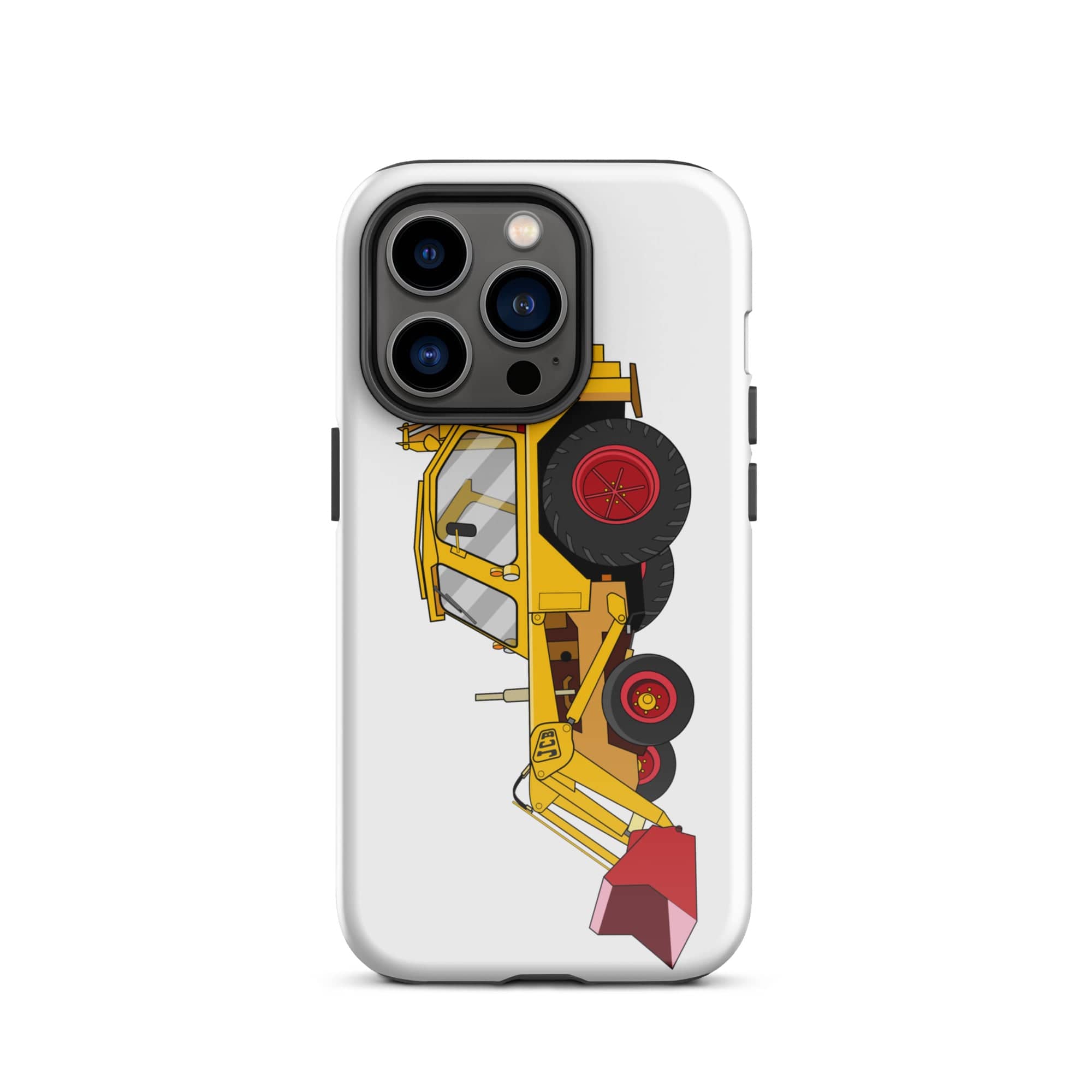 The Tractors Mugs Store iPhone 14 Pro JCB 3 Backhoe Tough Case for iPhone® Quality Farmers Merch