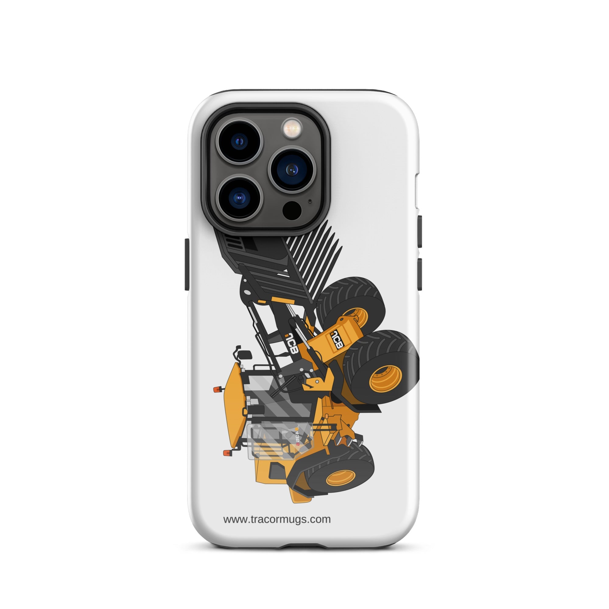 The Tractors Mugs Store iPhone 14 Pro JCB 435 S Farm Master Tough Case for iPhone® Quality Farmers Merch