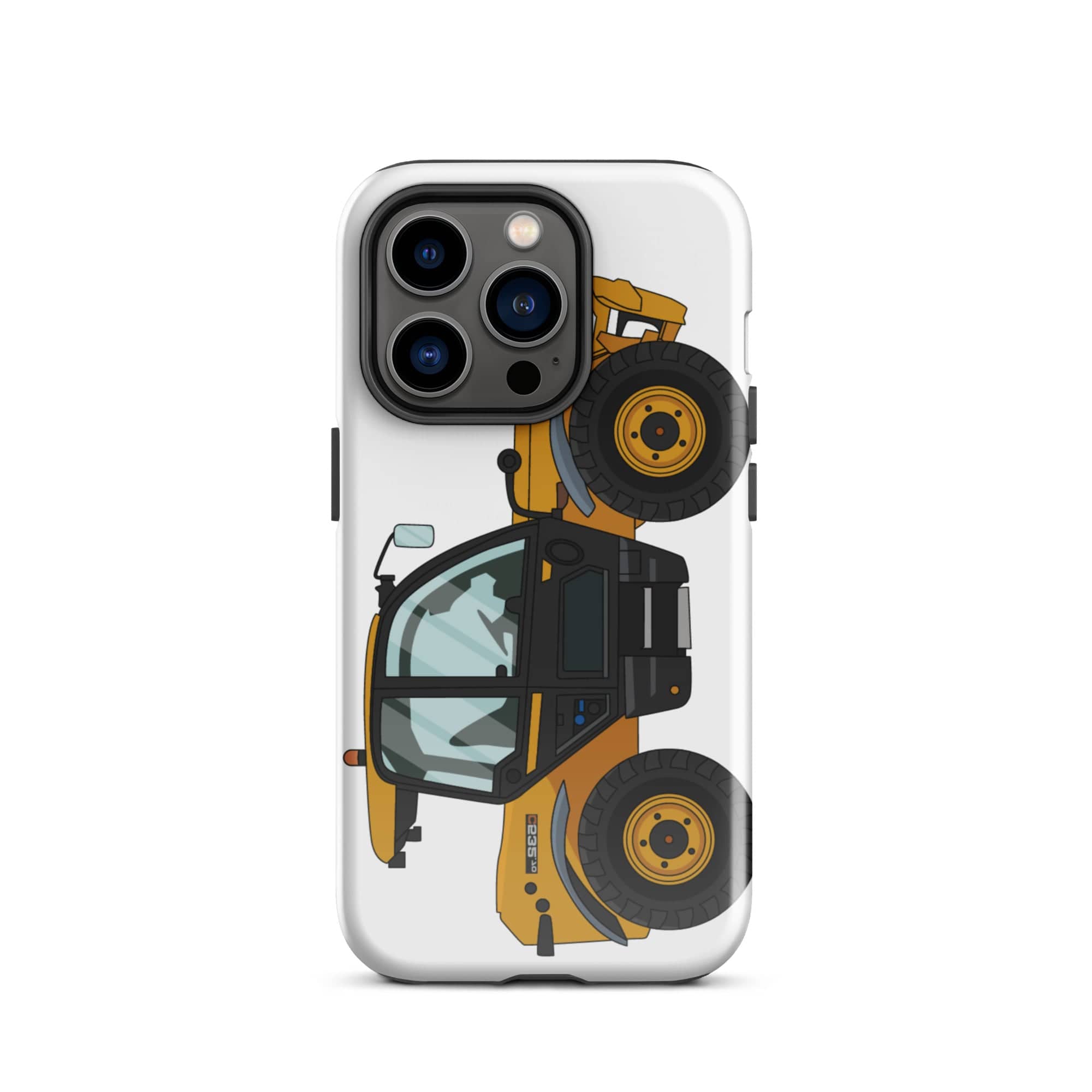 The Tractors Mugs Store iPhone 14 Pro JCB 532-60 Tough Case for iPhone® Quality Farmers Merch