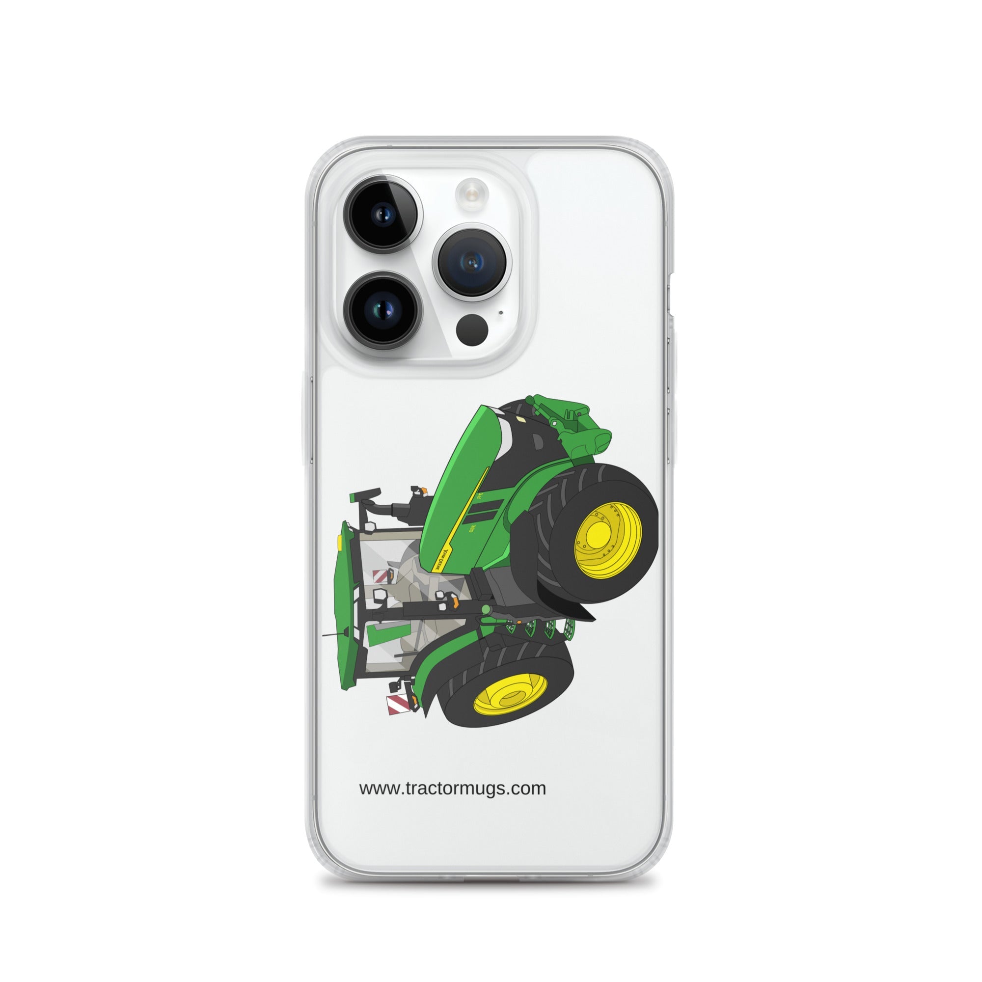 The Tractors Mugs Store iPhone 14 Pro John Deere 7R 350 auto powr Clear Case for iPhone® Quality Farmers Merch