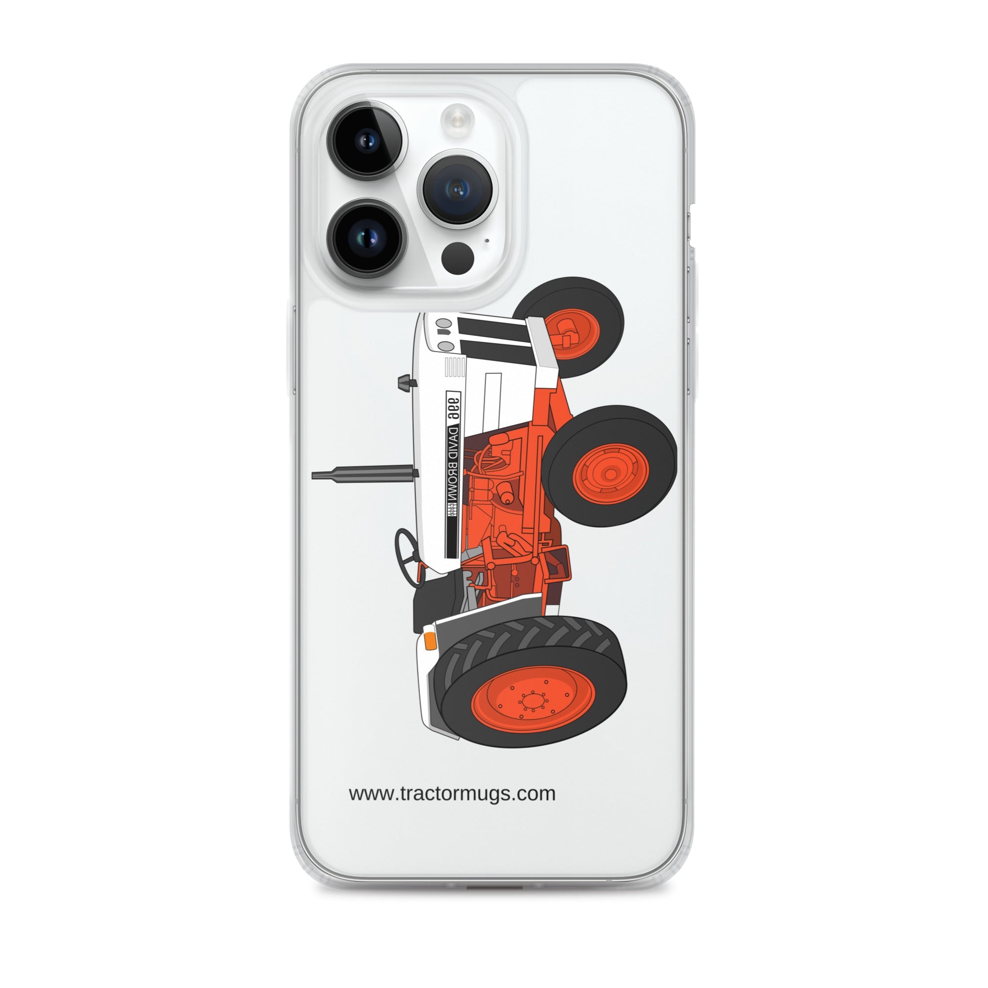 The Tractors Mugs Store iPhone 14 Pro Max Case David Brown 996 (1974) Clear Case for iPhone® Quality Farmers Merch