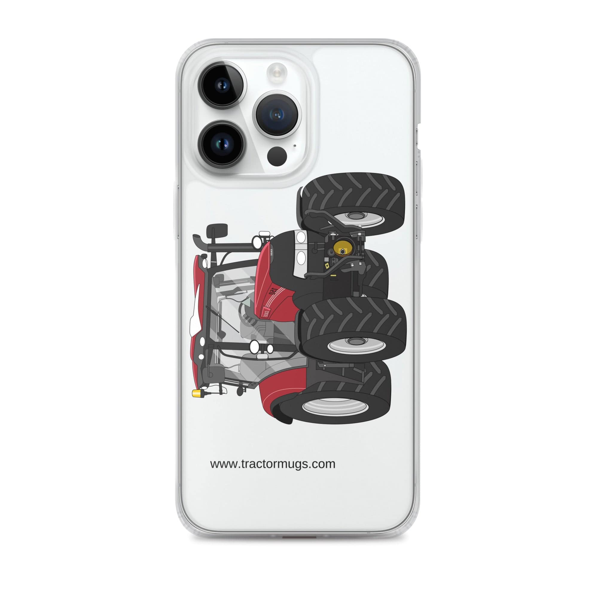 The Tractors Mugs Store iPhone 14 Pro Max Case IH Maxxum 150 Activedrive 8 Clear Case for iPhone® Quality Farmers Merch