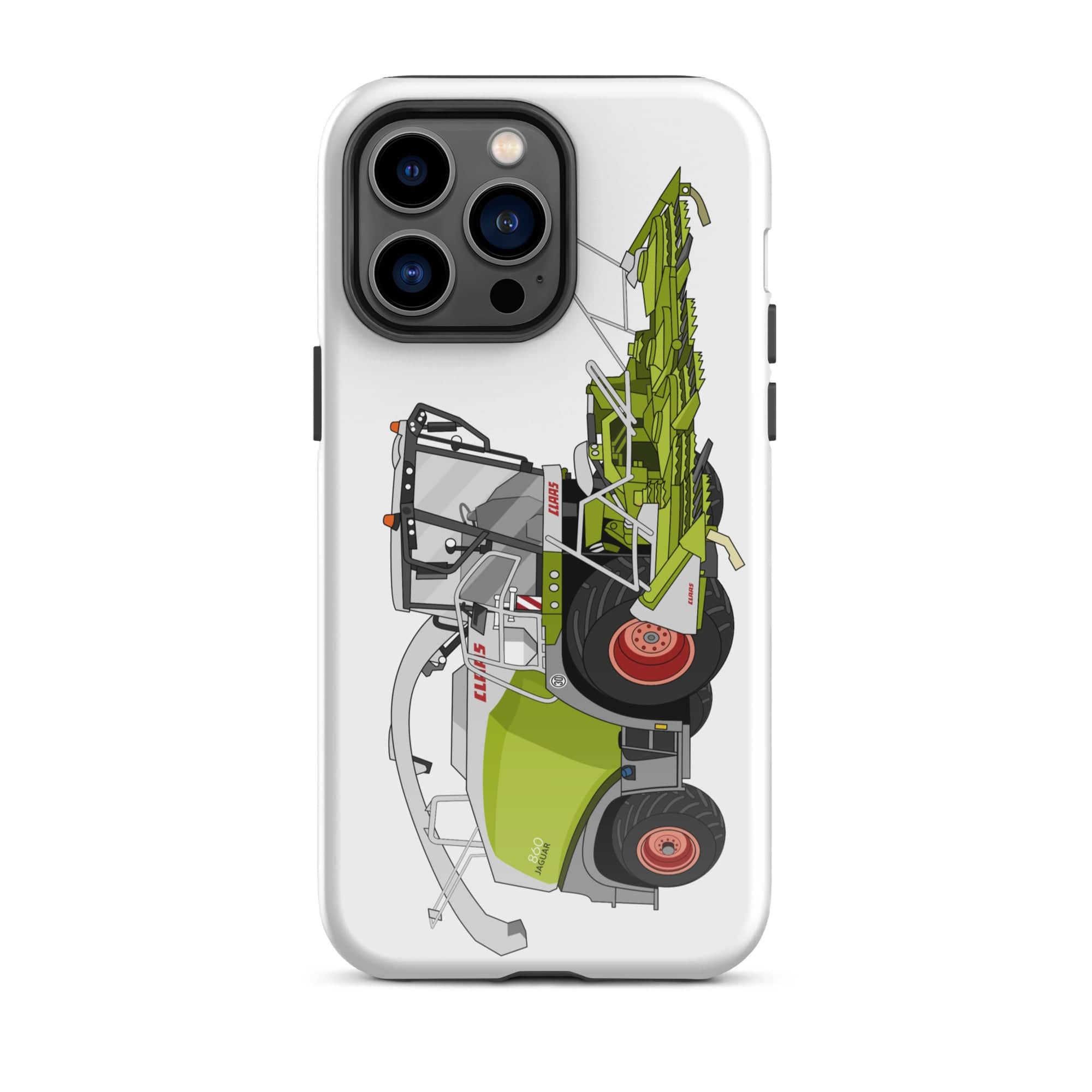 The Tractors Mugs Store iPhone 14 Pro Max Class Jaguar 860 Forage Harvester Tough Case for iPhone® Quality Farmers Merch