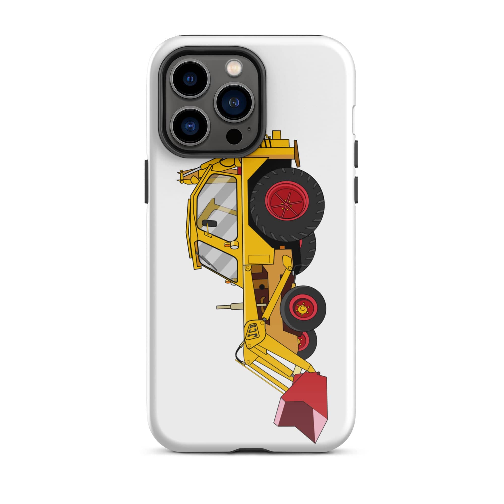 The Tractors Mugs Store iPhone 14 Pro Max JCB 3 Backhoe Tough Case for iPhone® Quality Farmers Merch