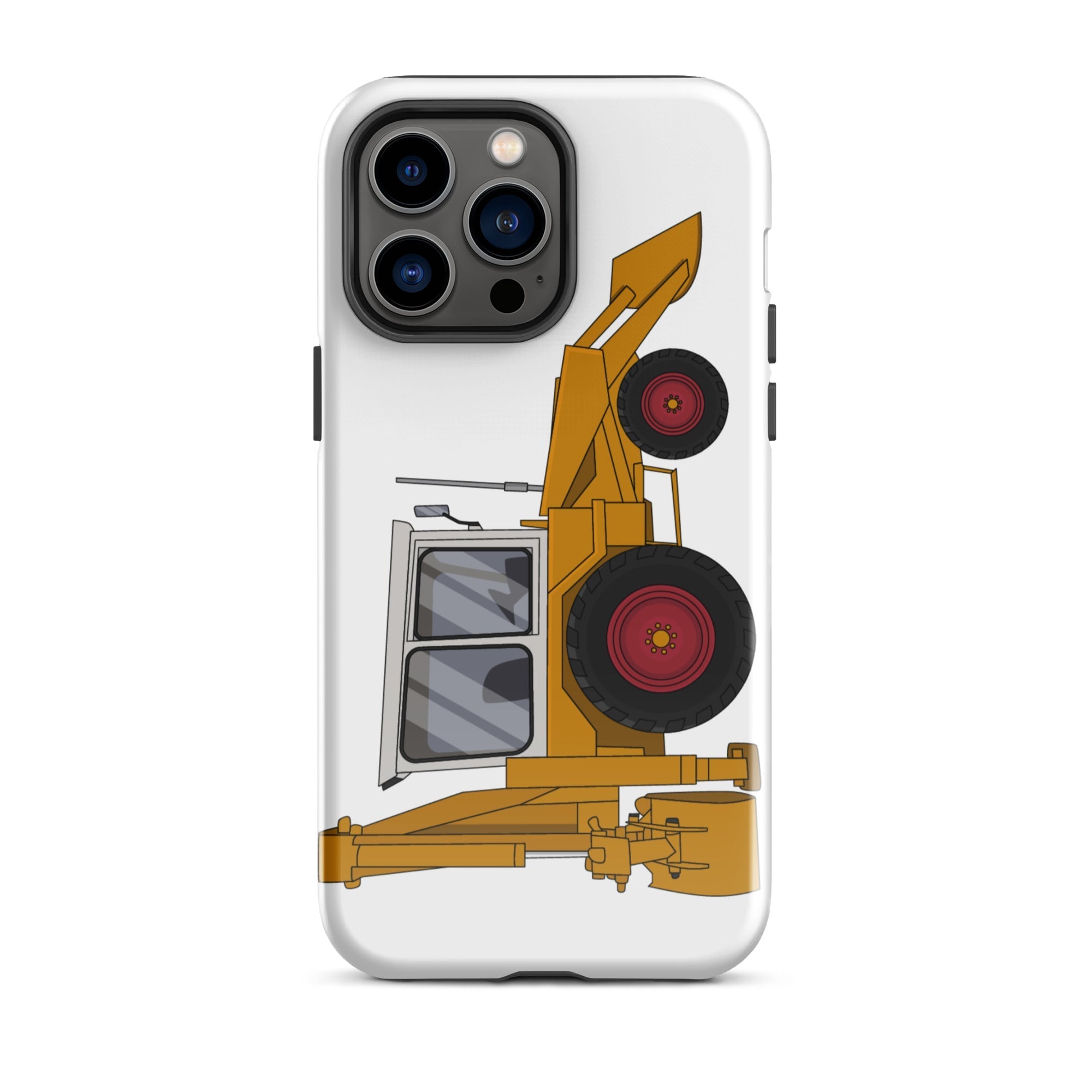 The Tractors Mugs Store iPhone 14 Pro Max JCB 3C Tough Case for iPhone® Quality Farmers Merch