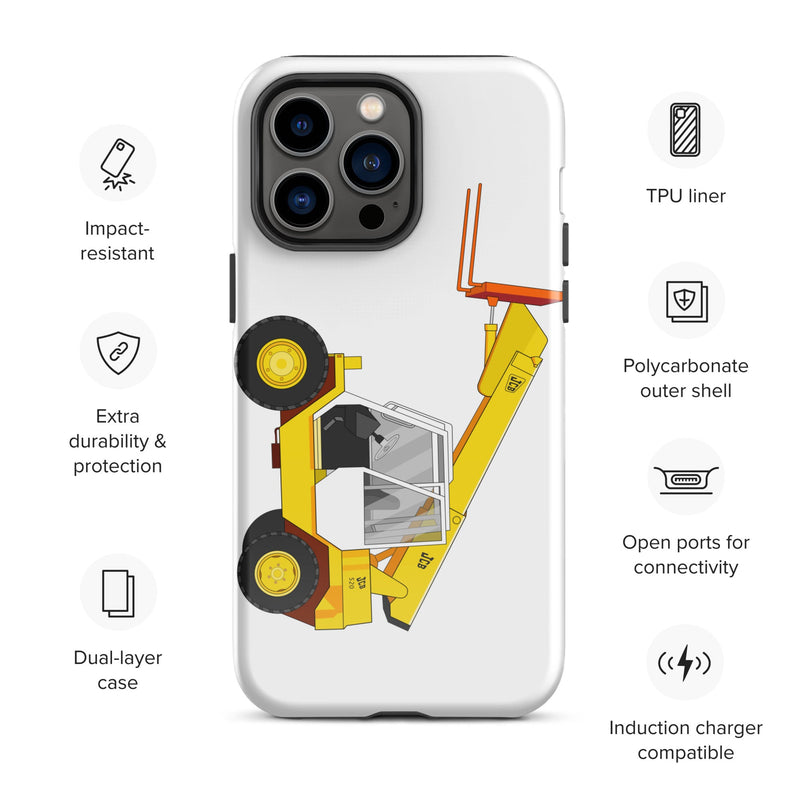 The Tractors Mugs Store iPhone 14 Pro Max JCB  Loadall 520 Tough Case for iPhone® Quality Farmers Merch