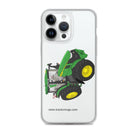 The Tractors Mugs Store iPhone 14 Pro Max John Deere 7R 350 auto powr Clear Case for iPhone® Quality Farmers Merch