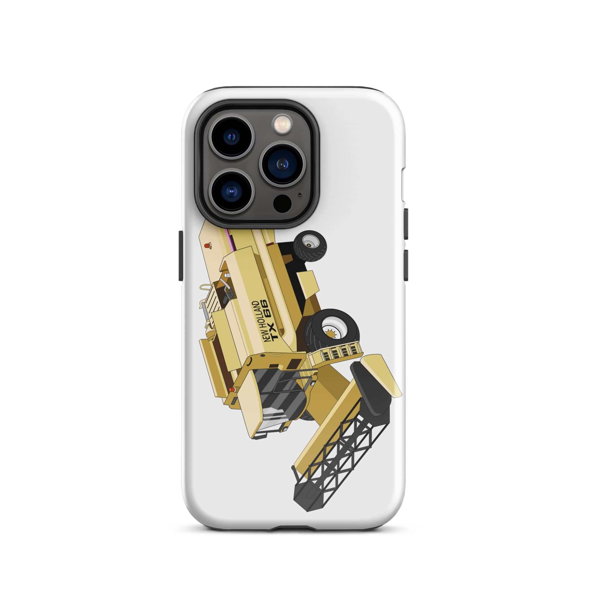 The Tractors Mugs Store iPhone 14 Pro New Holland TX 66 Combine Harvester Tough Case for iPhone® Quality Farmers Merch