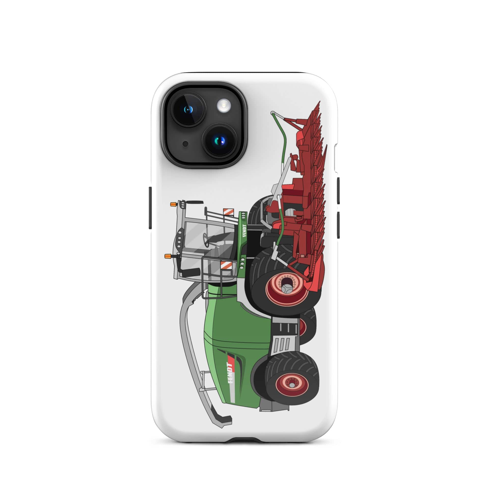 The Tractors Mugs Store iPhone 15 Fendt Katana 85 Forage Harvester Tough Case for iPhone® Quality Farmers Merch