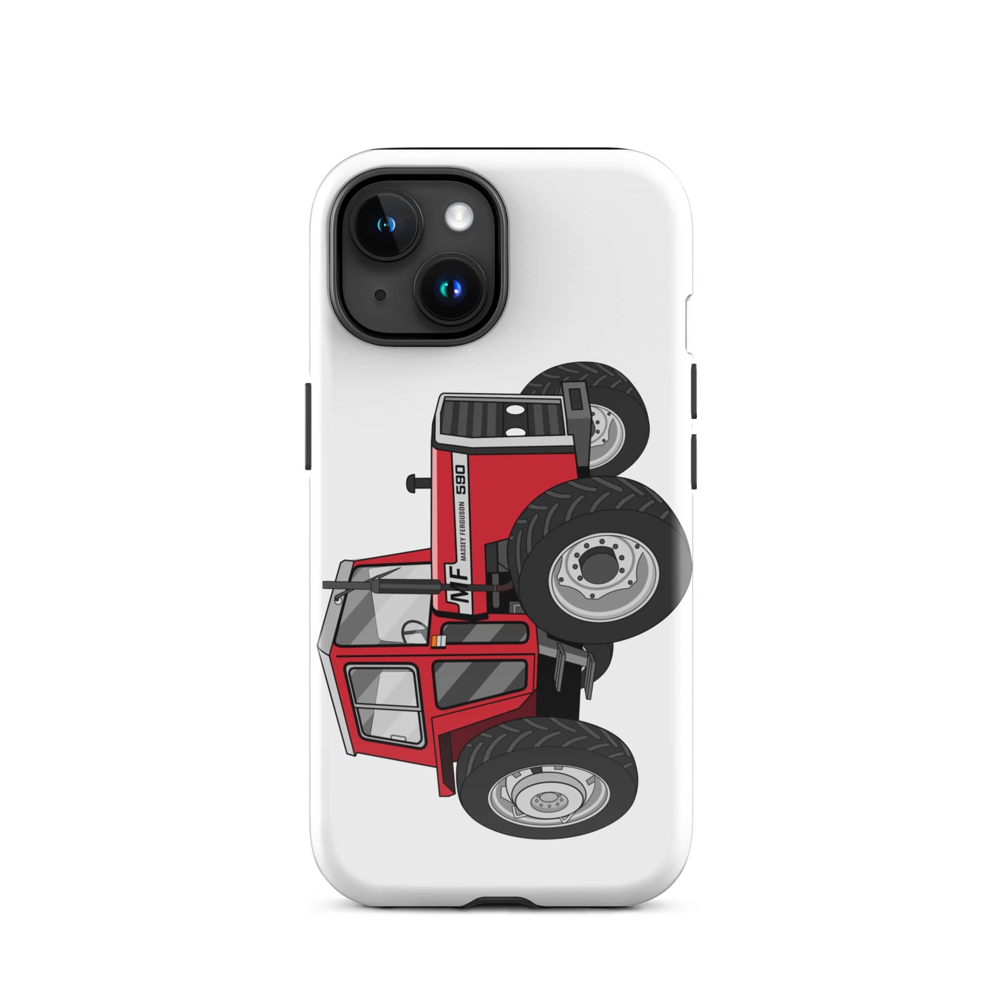 The Tractors Mugs Store iPhone 15 Massey 590 4WD Tough Case for iPhone® Quality Farmers Merch