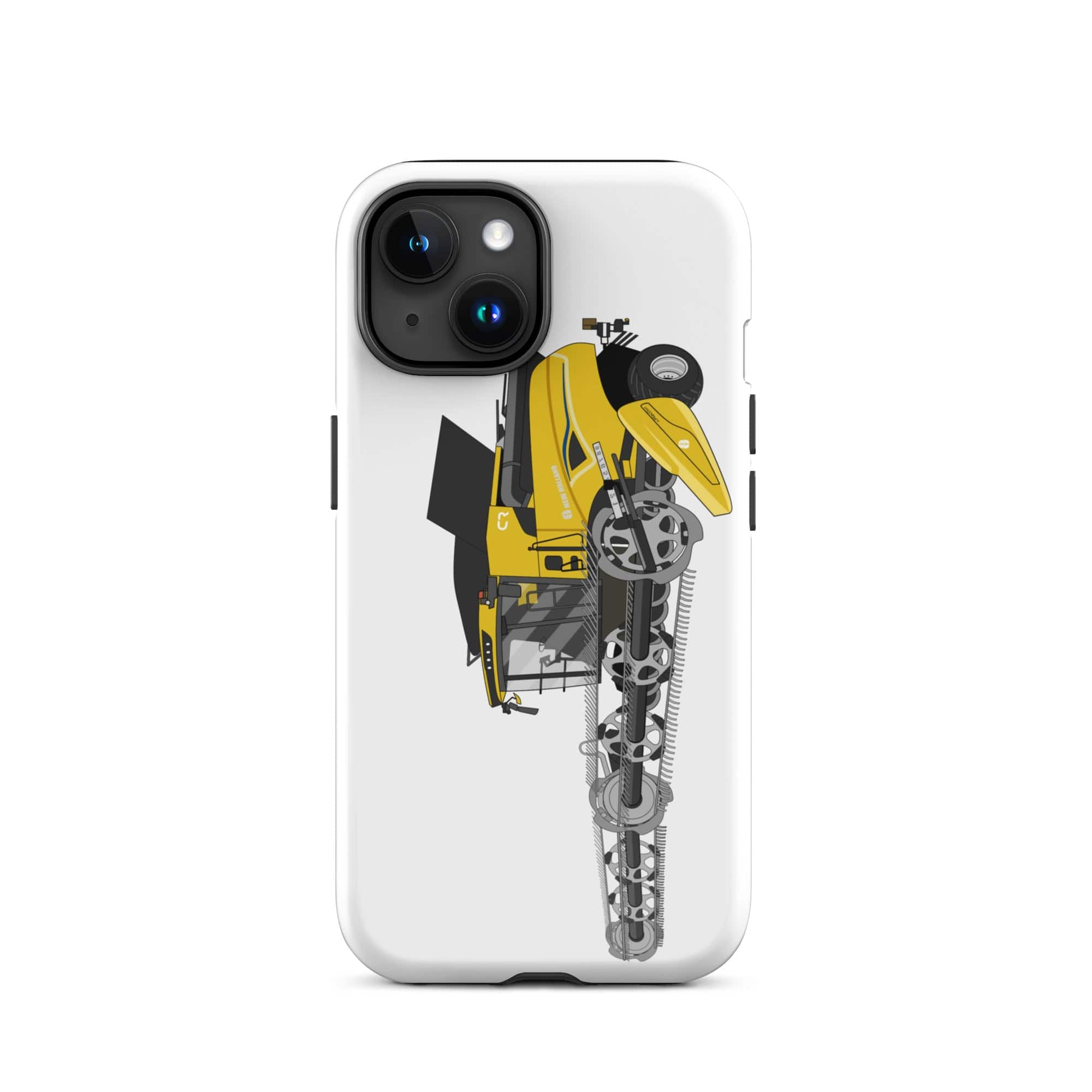 The Tractors Mugs Store iPhone 15 New Holland CR Combine Harvester (2004). Tough Case for iPhone® Quality Farmers Merch