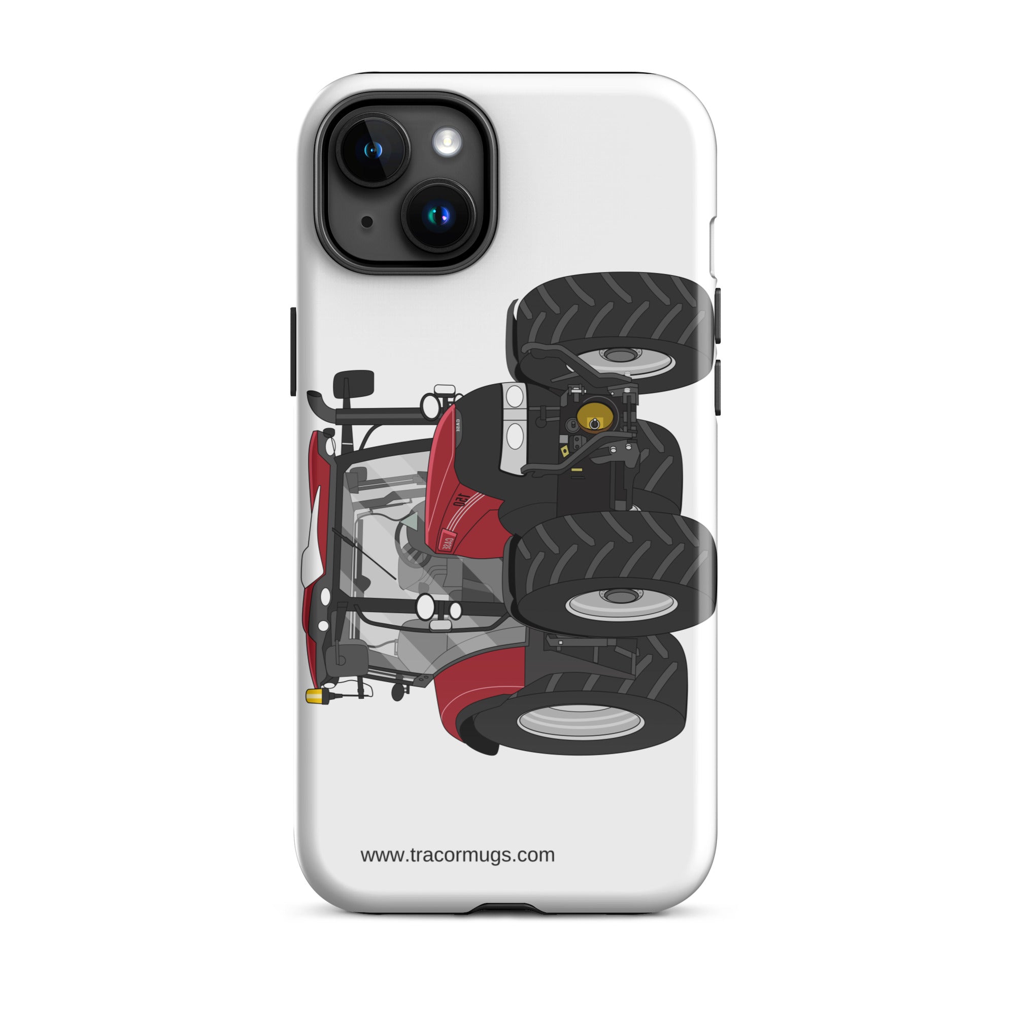 The Tractors Mugs Store iPhone 15 Plus Case IH Maxxum 150 Activedrive 8 Tough Case for iPhone® Quality Farmers Merch