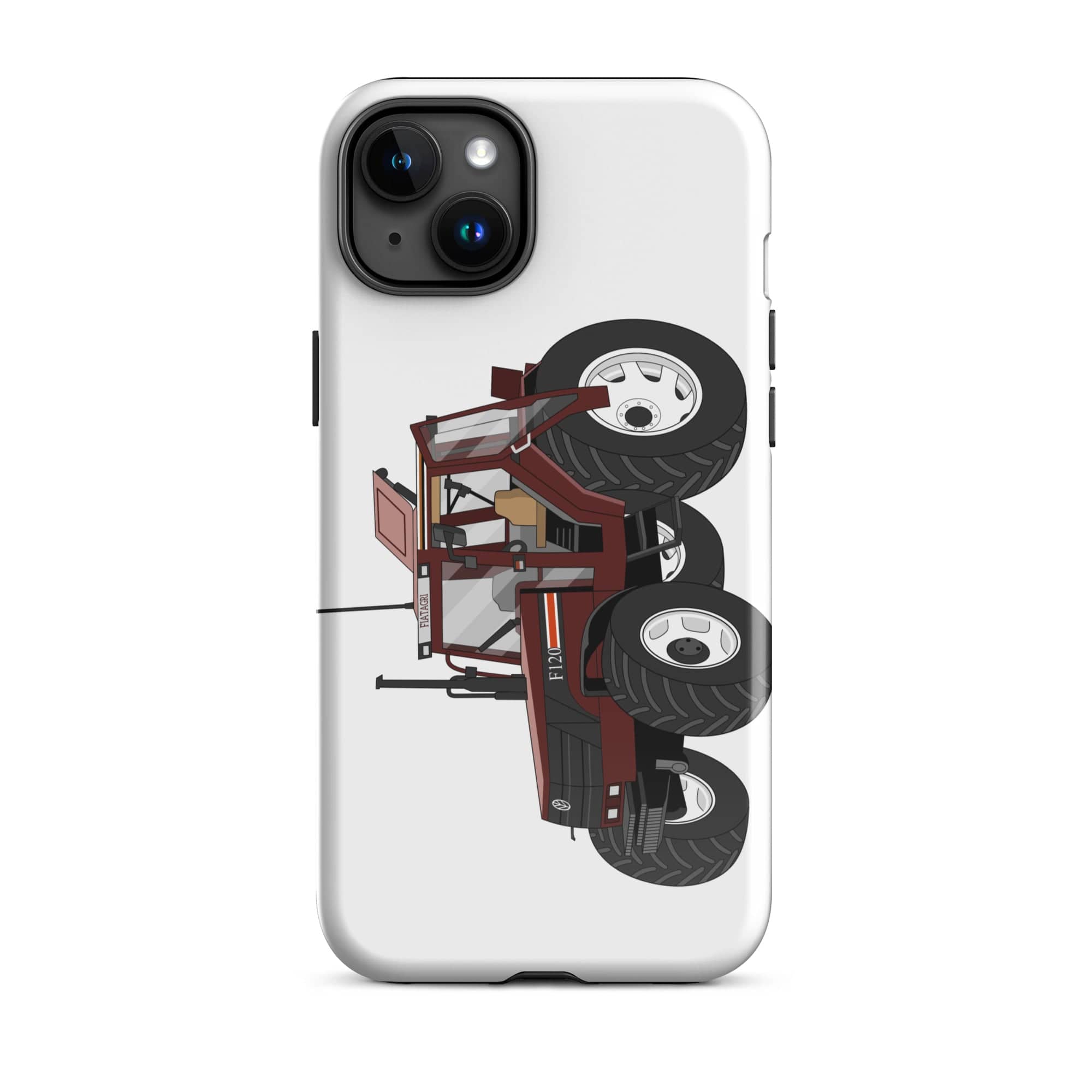 The Tractors Mugs Store iPhone 15 Plus Fiat F120 Winner Tough Case for iPhone® Quality Farmers Merch