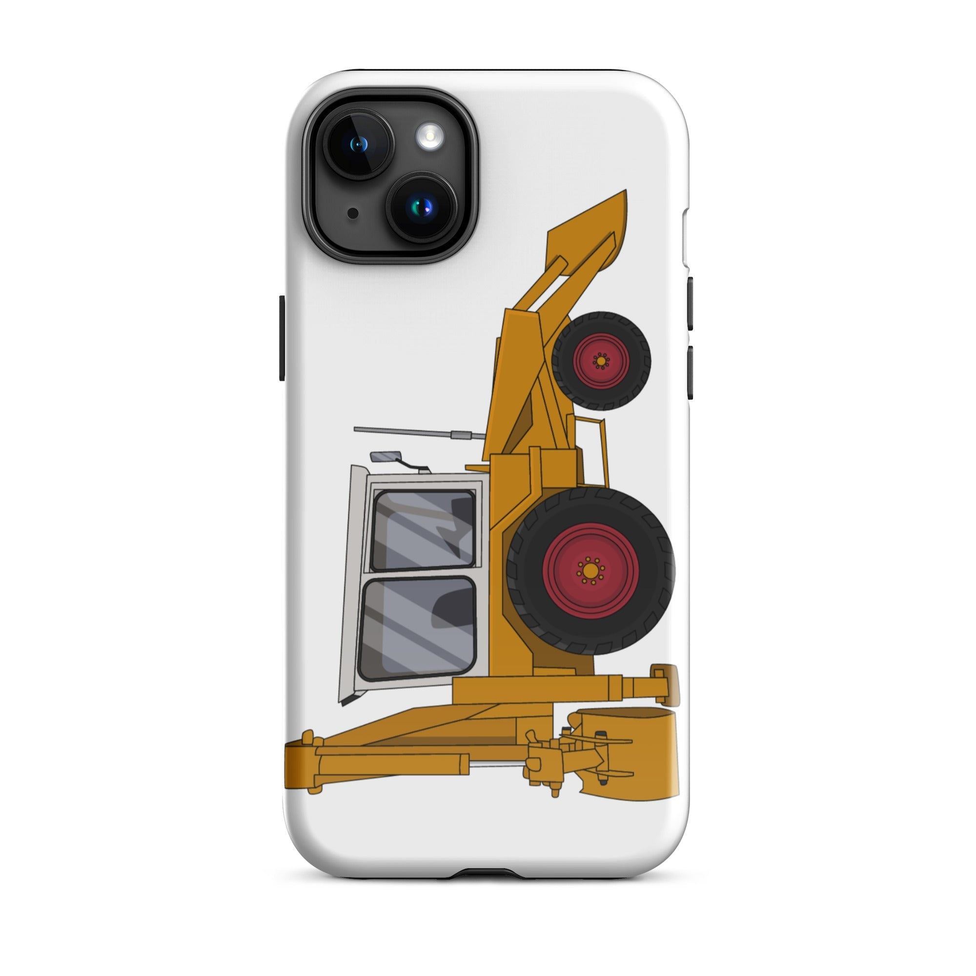 The Tractors Mugs Store iPhone 15 Plus JCB 3C Tough Case for iPhone® Quality Farmers Merch