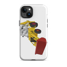 The Tractors Mugs Store iPhone 15 Plus JCB 3CX White Cabin 2WD Tough Case for iPhone® Quality Farmers Merch