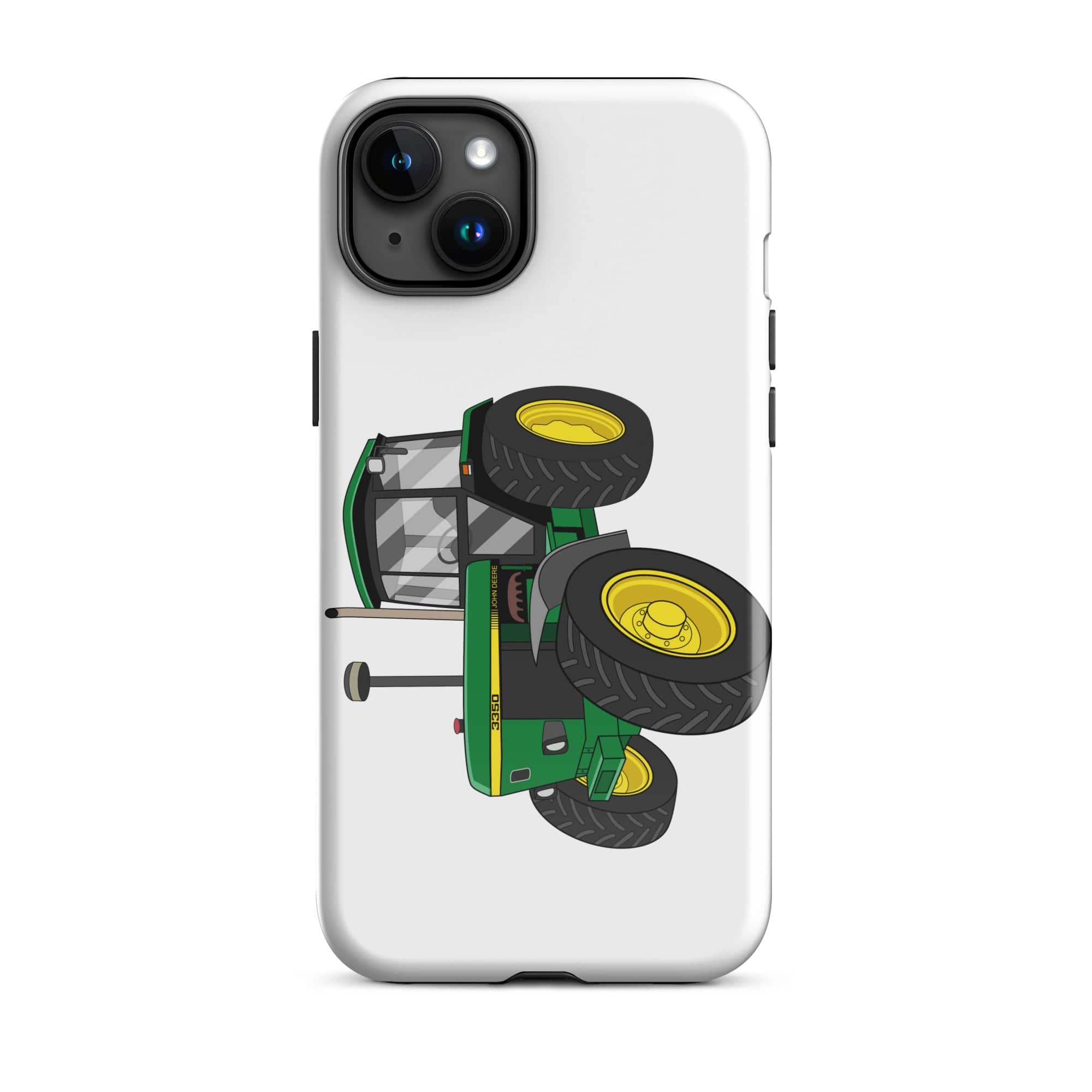 The Tractors Mugs Store iPhone 15 Plus John Deere 3350 4WD Tough Case for iPhone® Quality Farmers Merch